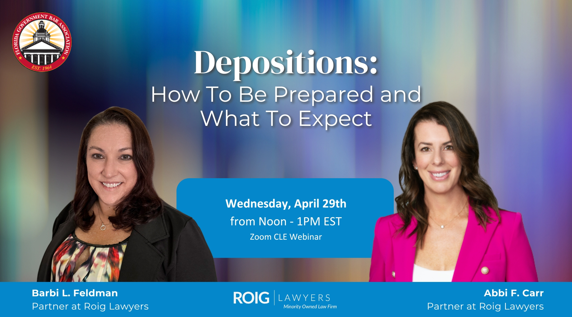 April CLE: Depositions: How to Be Prepared and What to Expect