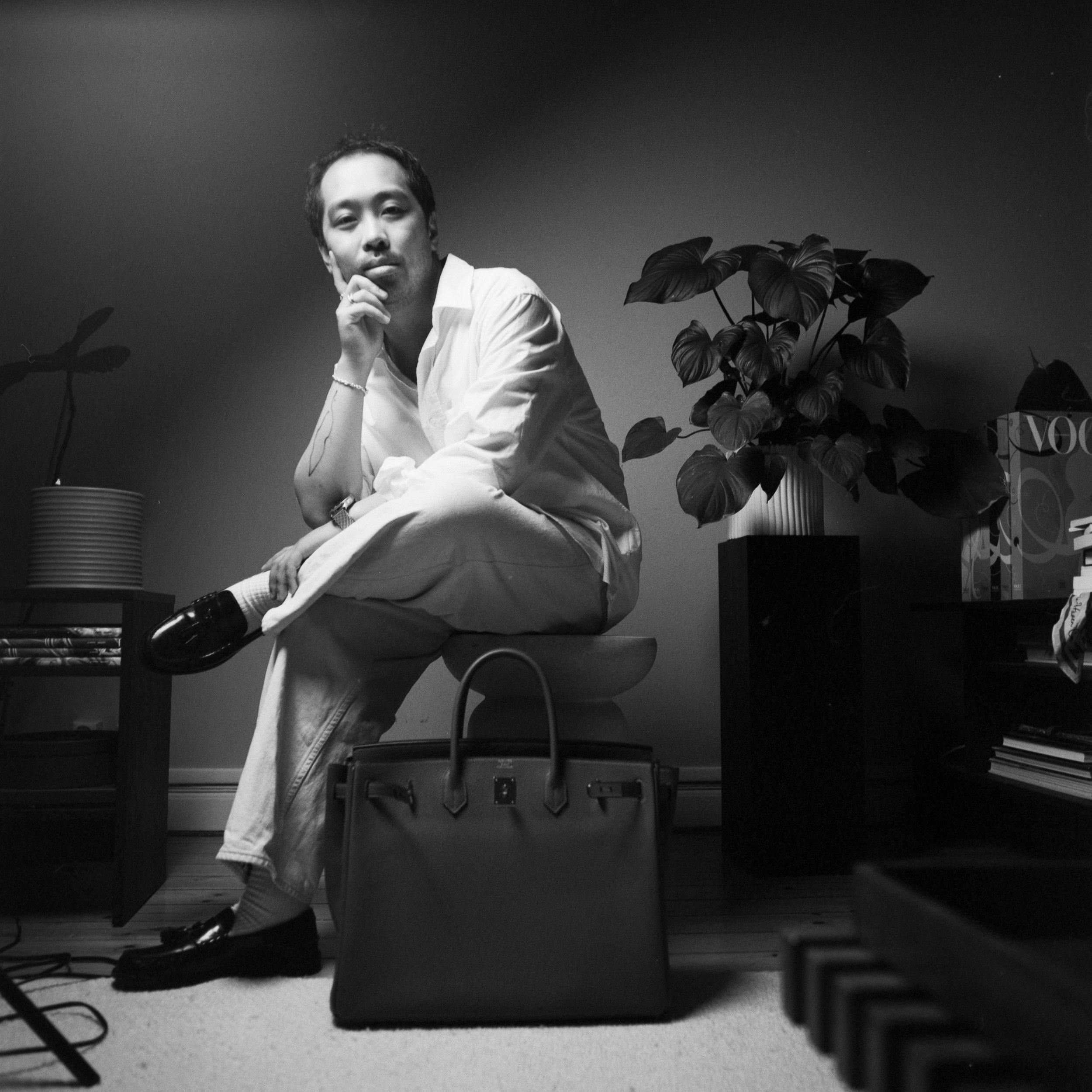 Mattias with his Birkin, August 14 2025 (Hasselblad 500C/M, Rollei Superpan 200)