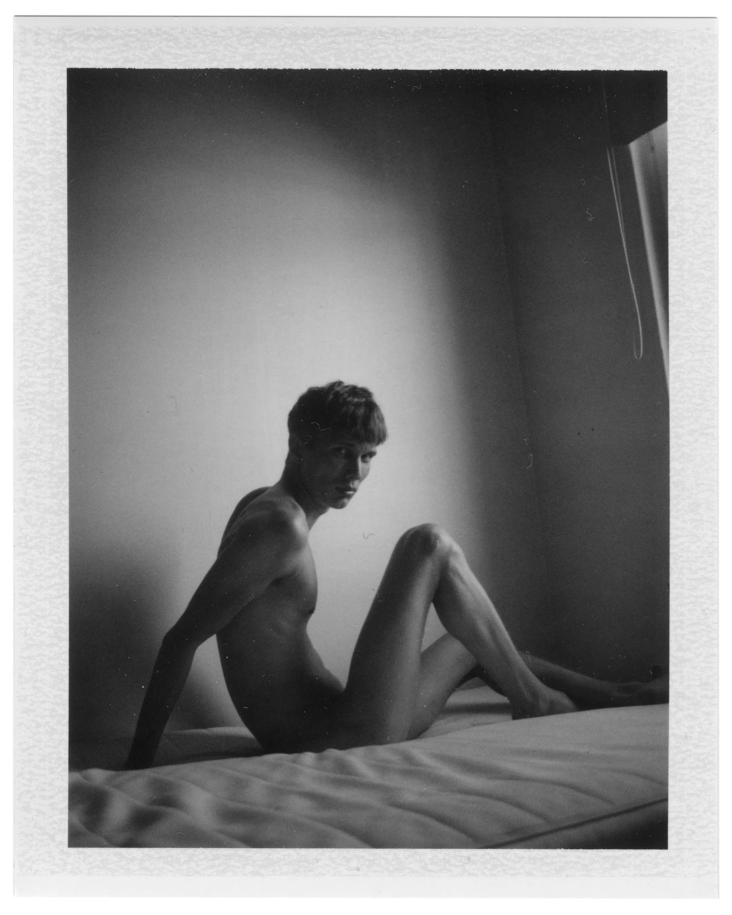 Self-portrait, August 30 2015 (Polaroid 360 Land, FP-3000B)