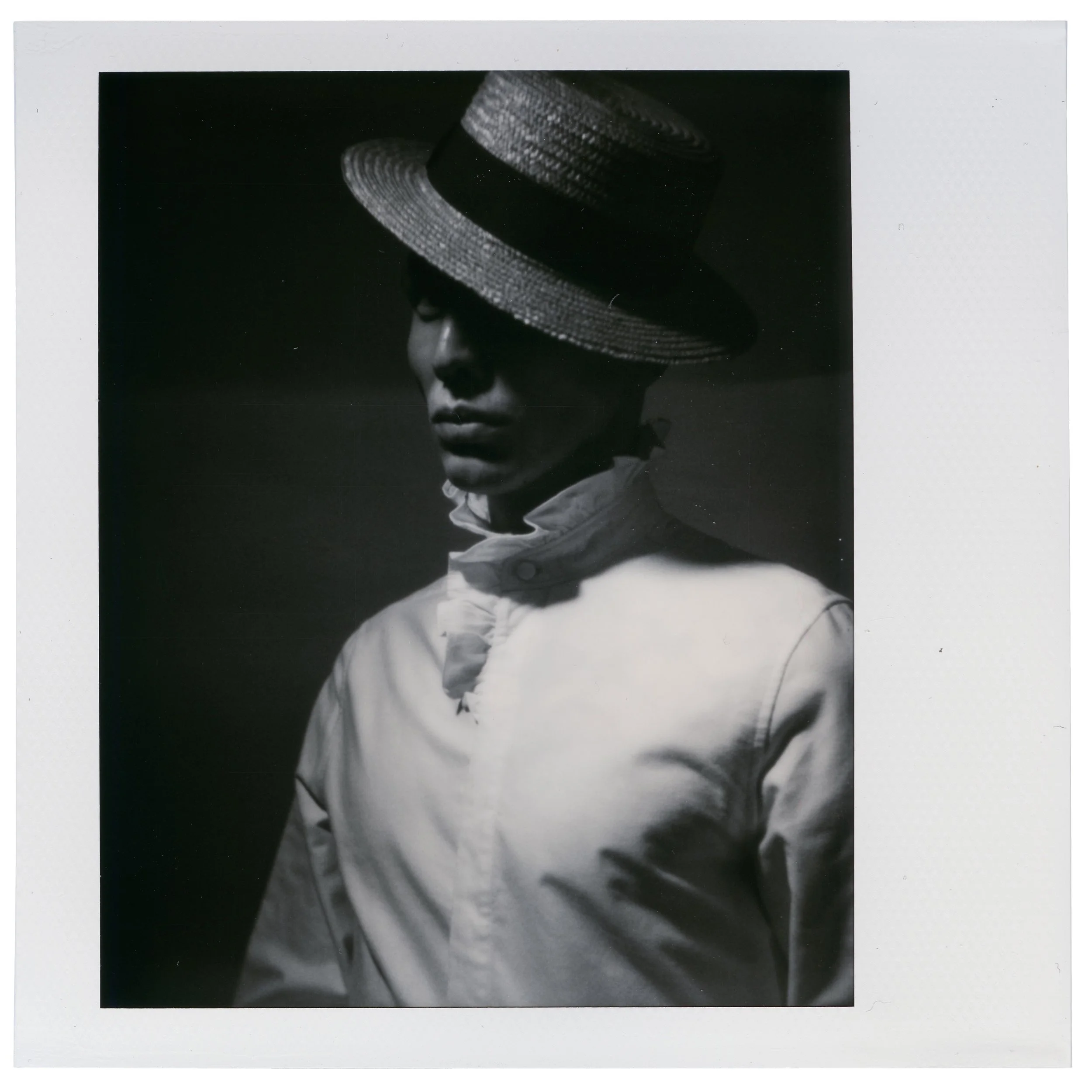 self-portrait, April 8 2019 (Polaroid Spectra, Polaroid Originals)