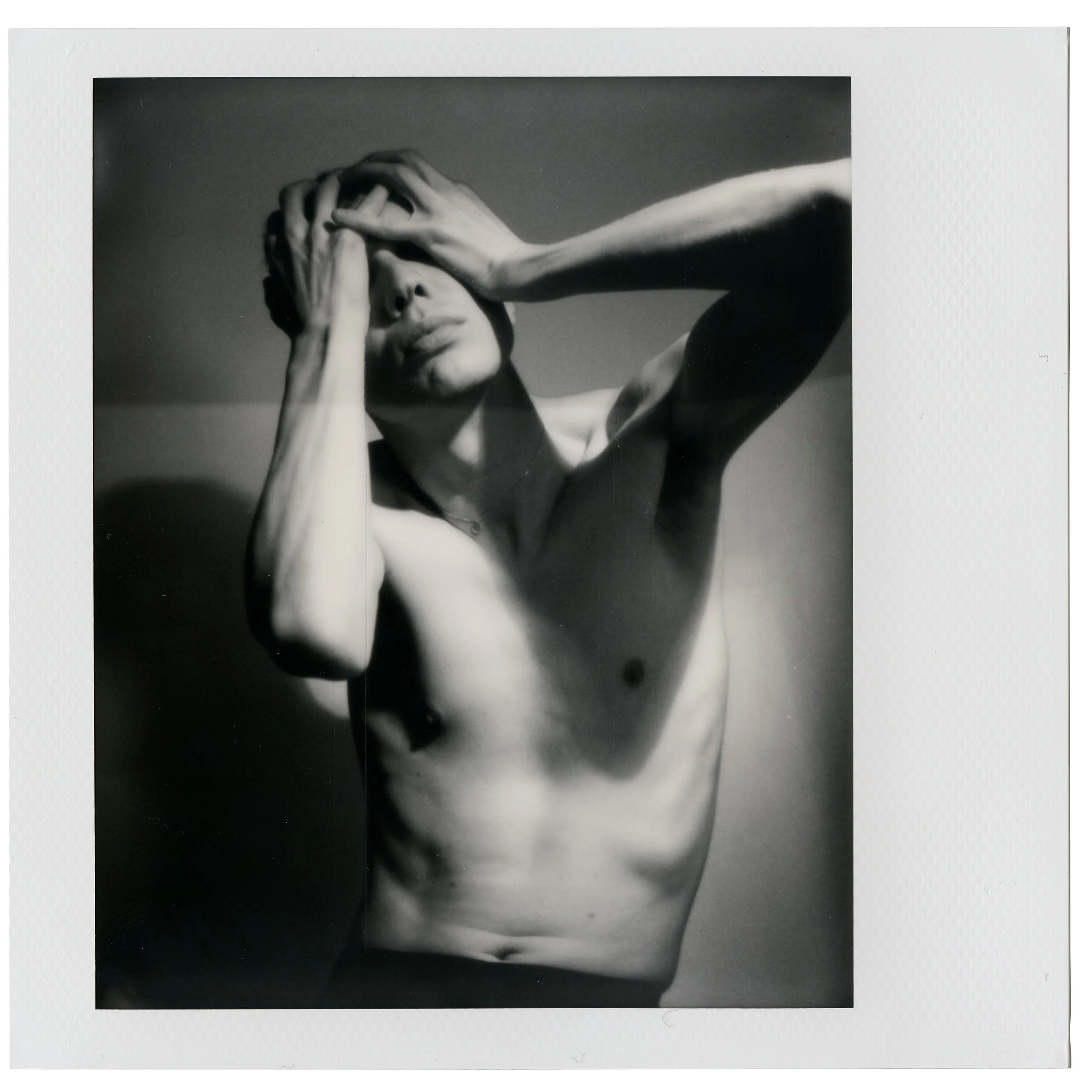 Self-portrait, May 13 2019 (Polaroid Spectra, Polaroid Originals)