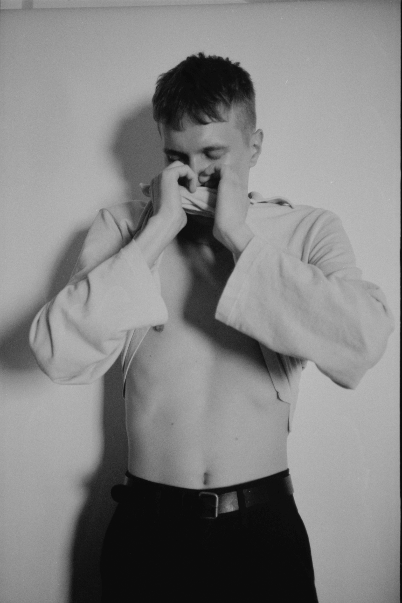 Self-portrait, June 16 2019 (Canon A35F, Ilford Hp5 400) 35mm