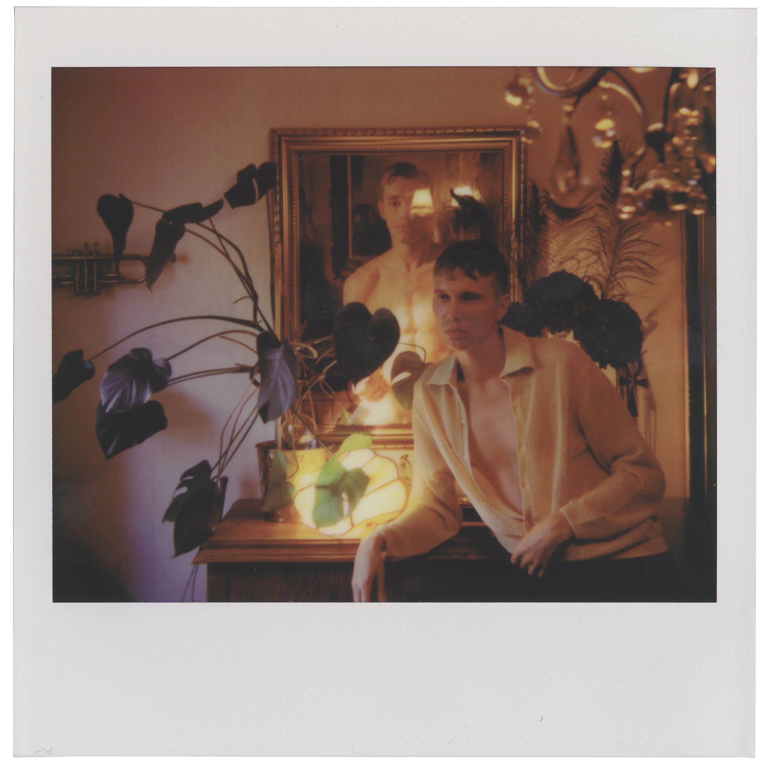 Self-portrait, August 14 2019 (Polaroid Spectra, Polaroid Originals)