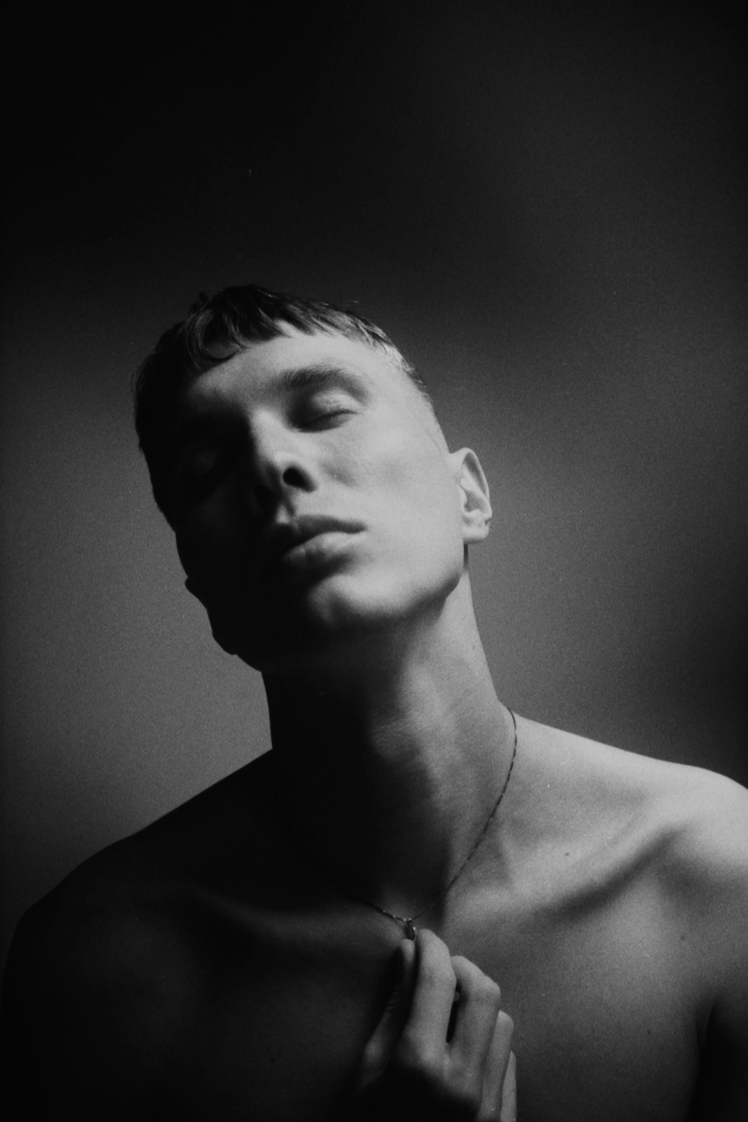 Self-portrait, August 24 2019 (Canon A35F, Ilford HP5 400)