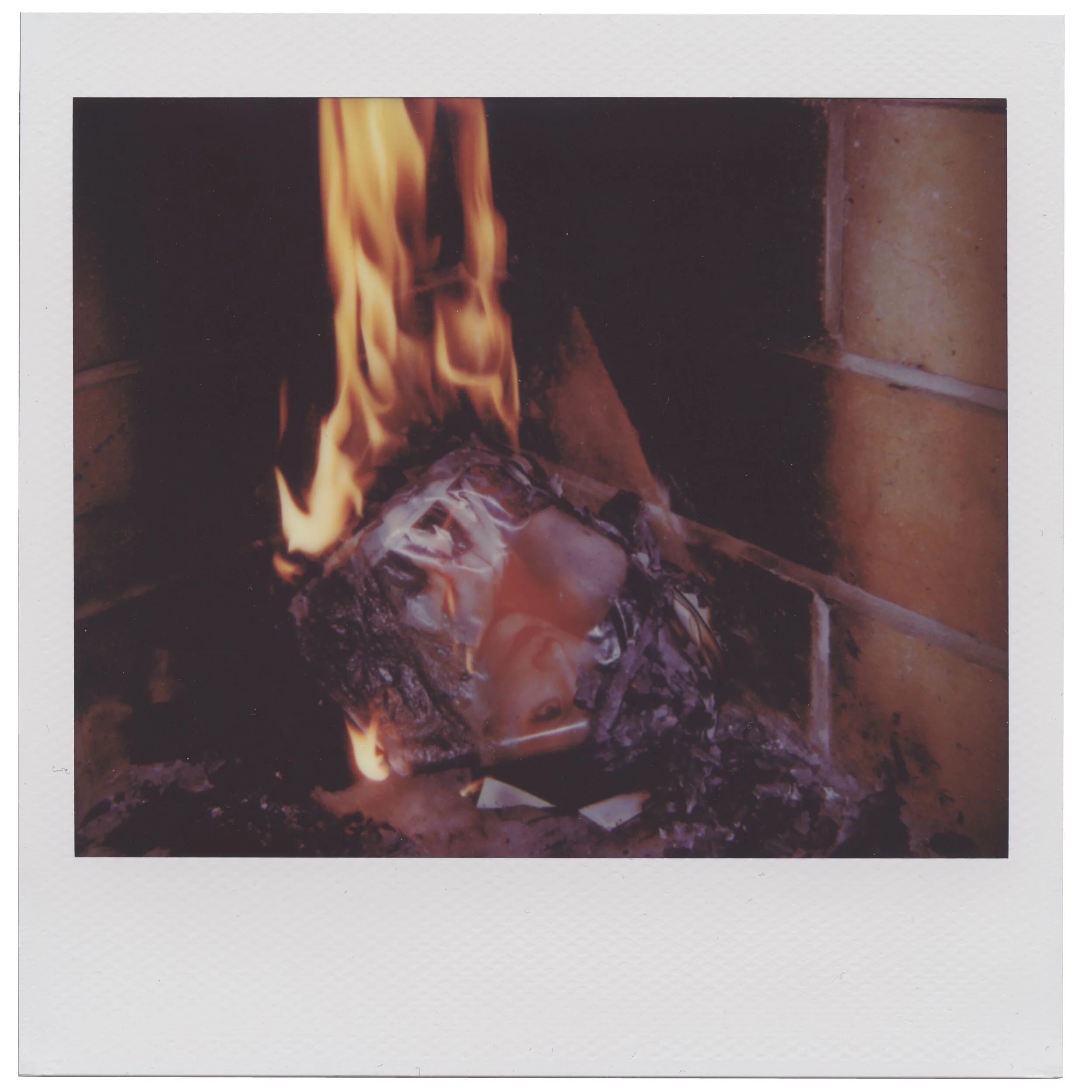 Burning Greta Garbo, September 20 2019 (Polaroid Spectra, Polaroid Originals)