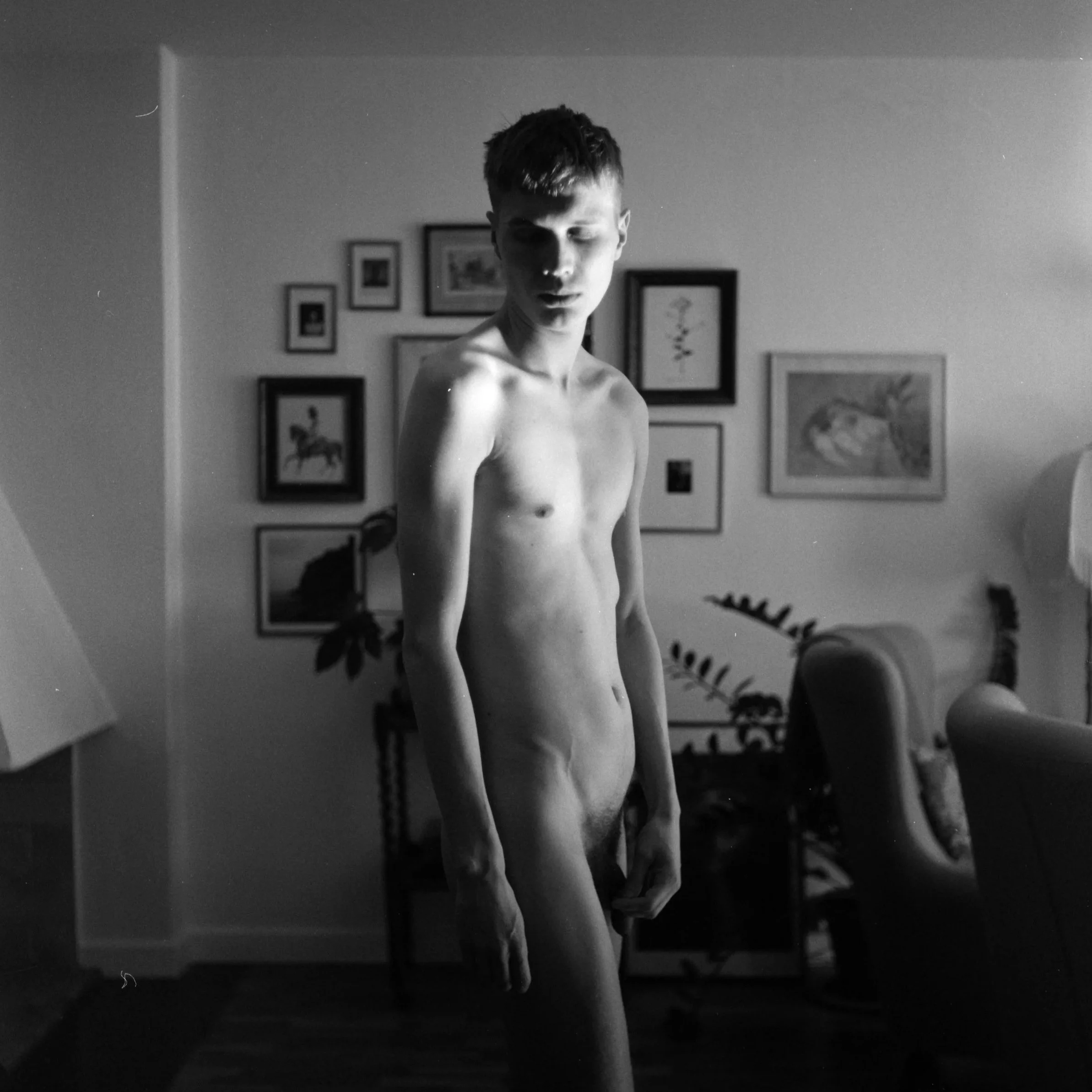 Self-portrait, May 6 2018 (Rolleicord, Ilford HP5 400 120mm) (Copy) (Copy)