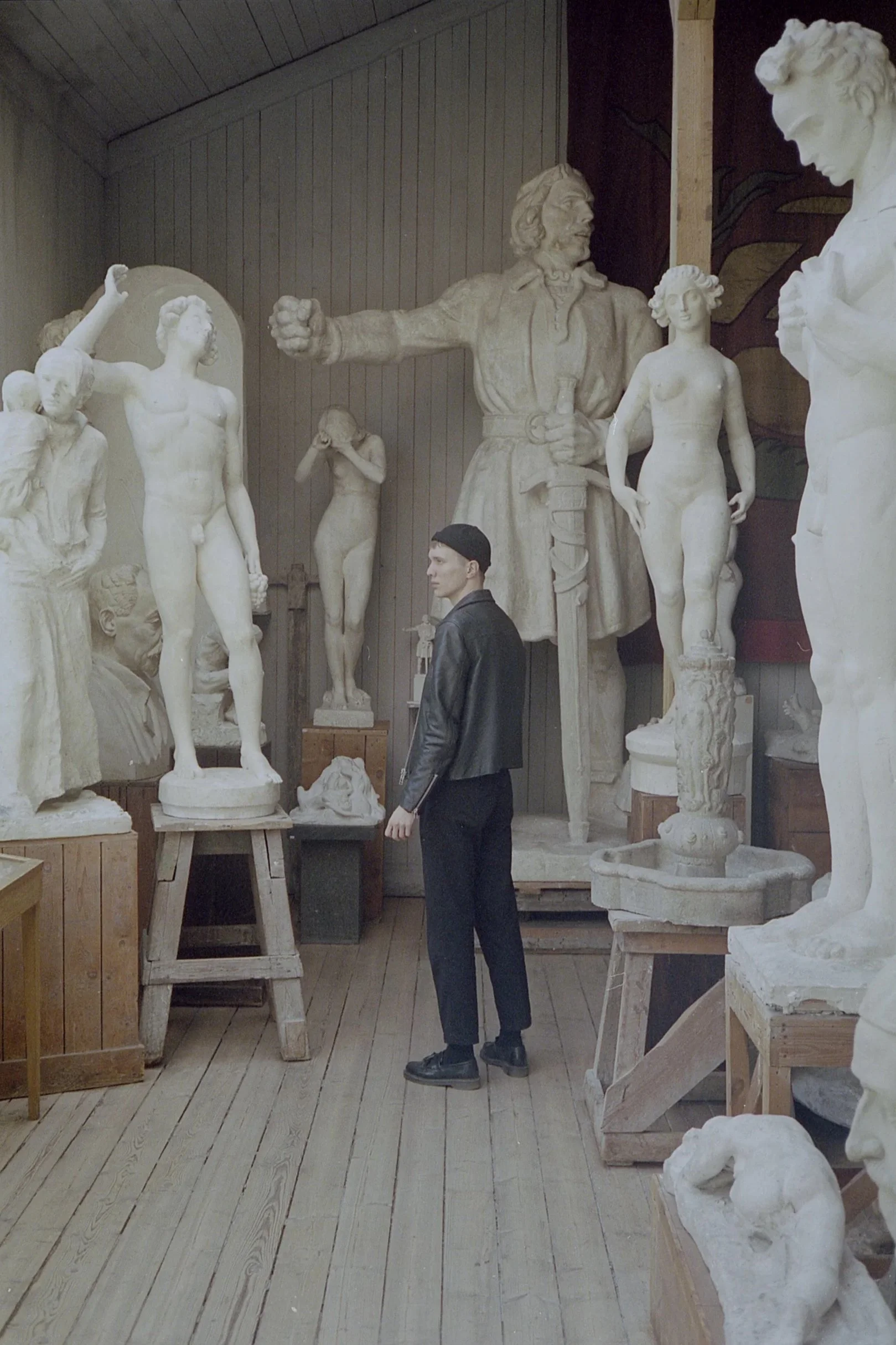 Carl Eldh's Studio (self-portrait), May 30 2019 (Canon A35F, Kodak Portra 400) 35mm (Copy)