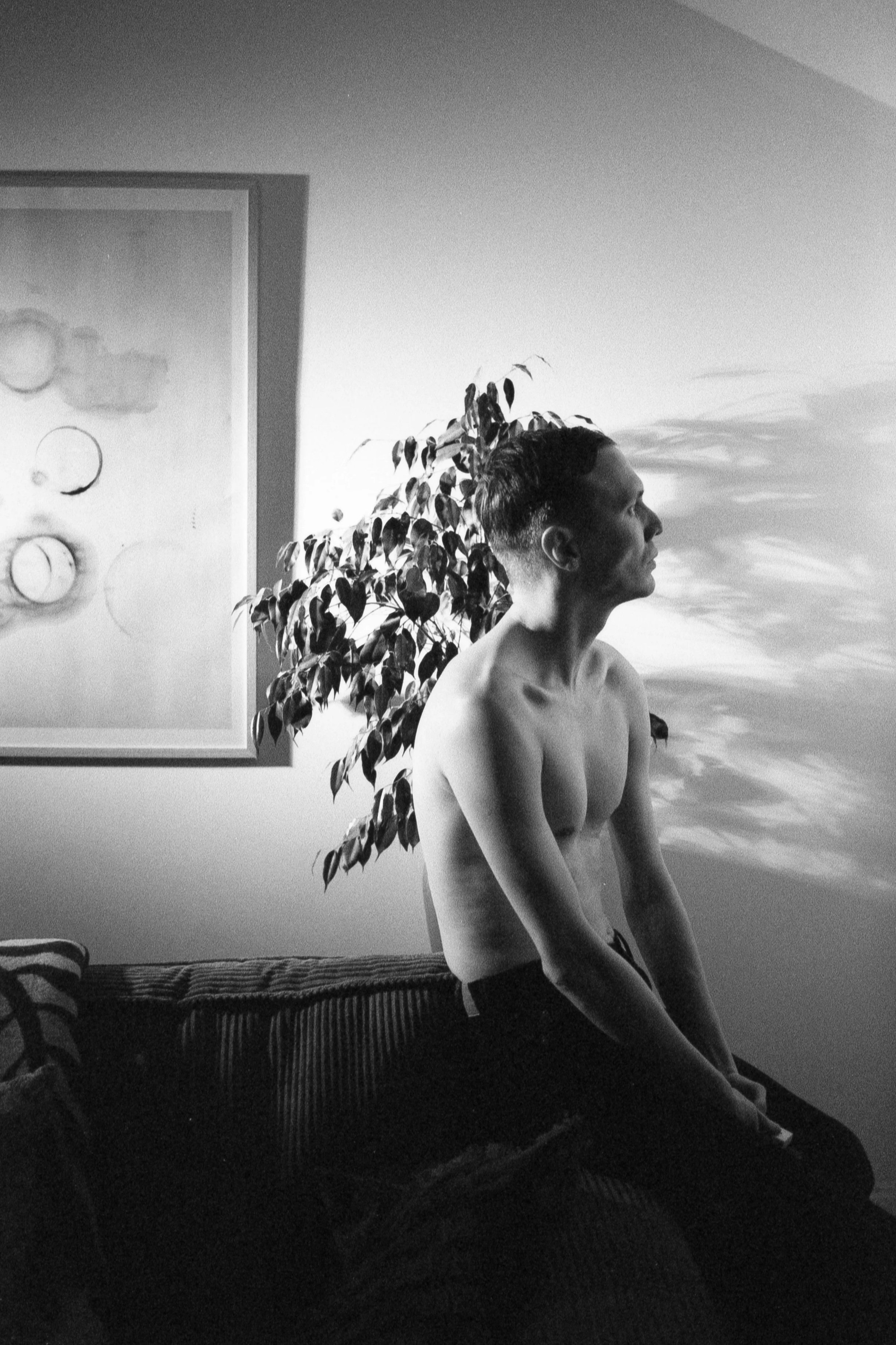 Self-portrait, February 17 2026 (Canon FTb, Rollei Superpan 200)