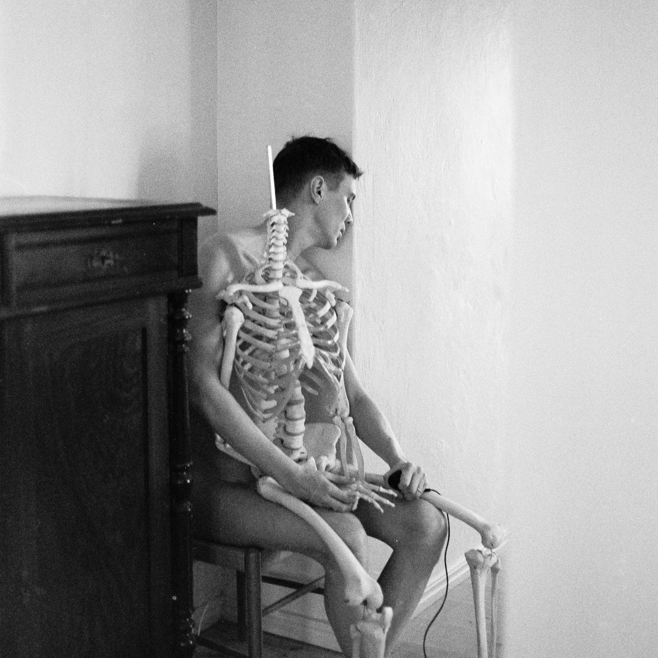 Self-portrait, February 23 2026 (Hasselblad 500C/M, Kentmere 400)