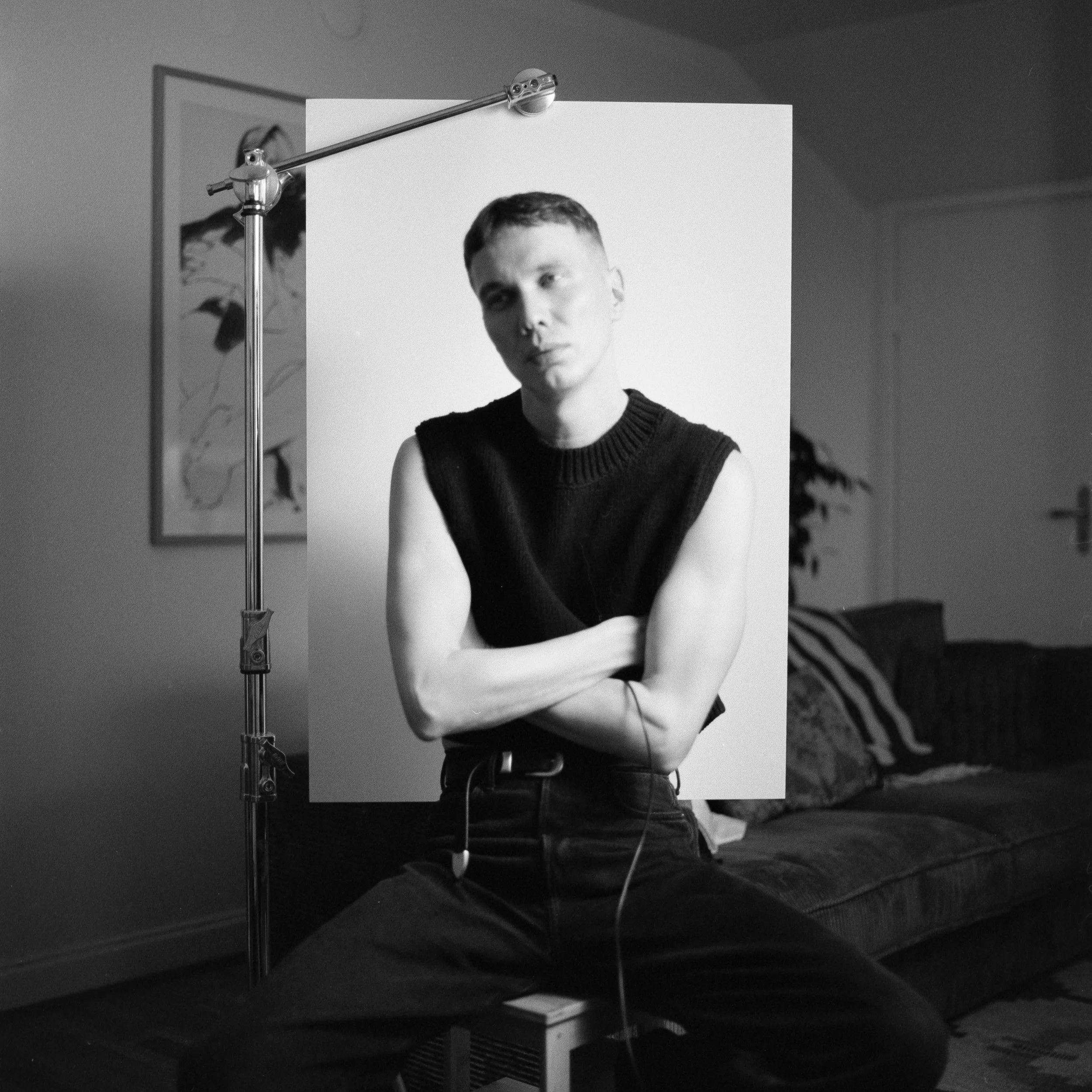 Self-portrait, December 18 2025 (Hasselblad 500C/M, Kentmere 400)