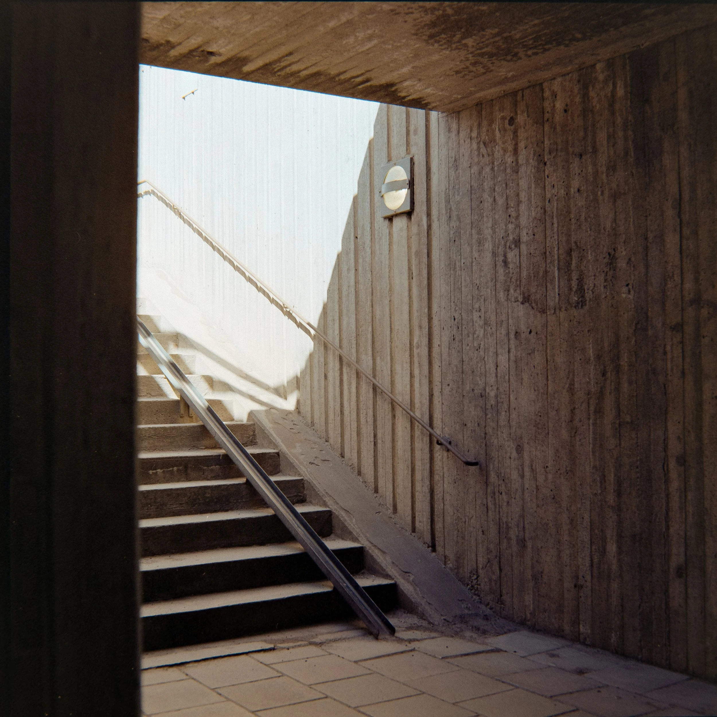 Stairs, May 7 2026 (Hasselblad 500C/M, Kodak Gold 200)