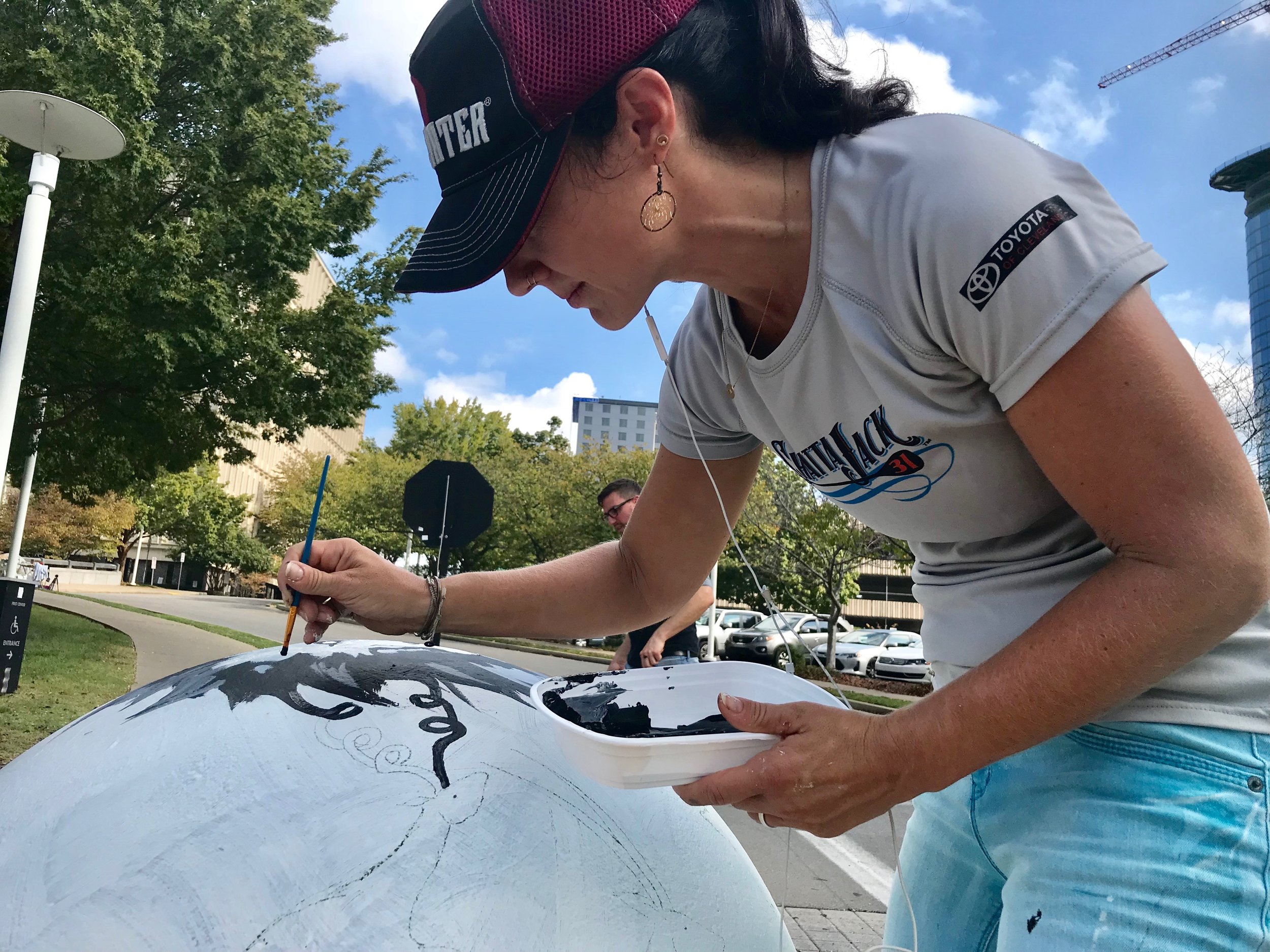 October 2017 Frist Bollard Painting Project