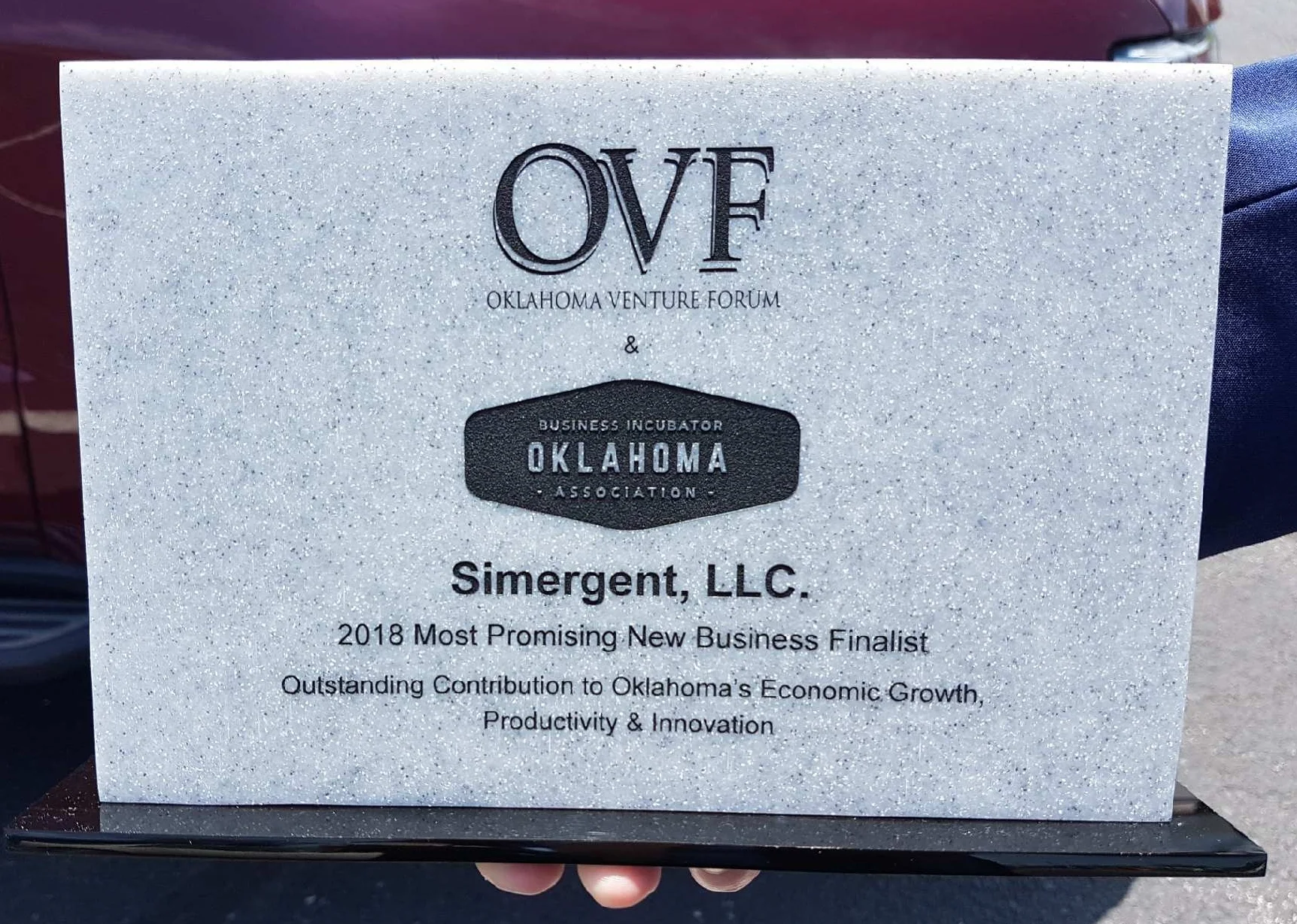 Simergent Wins 2nd Place - Most Promising New Business Award