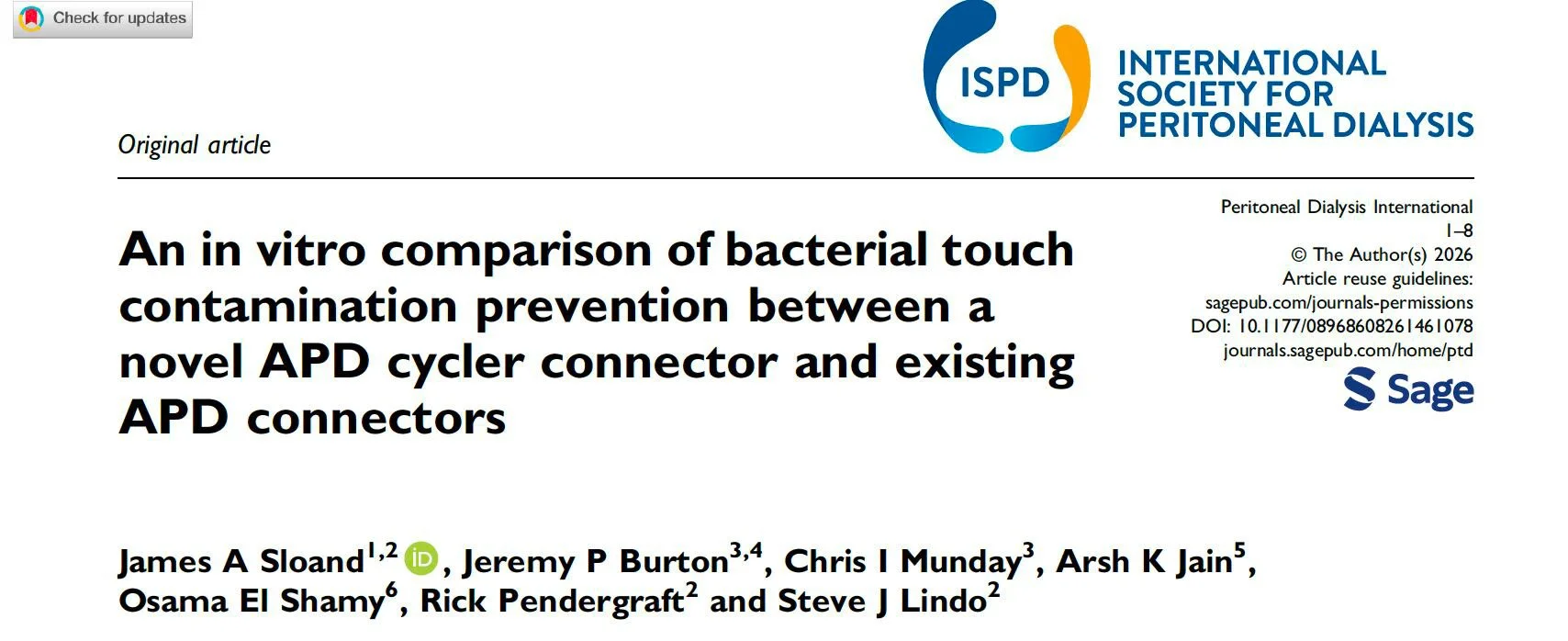 In Vitro Comparison Study Shows 99.3% Reduction in Bacteria Delivery After Simulated Touch Contamination 
