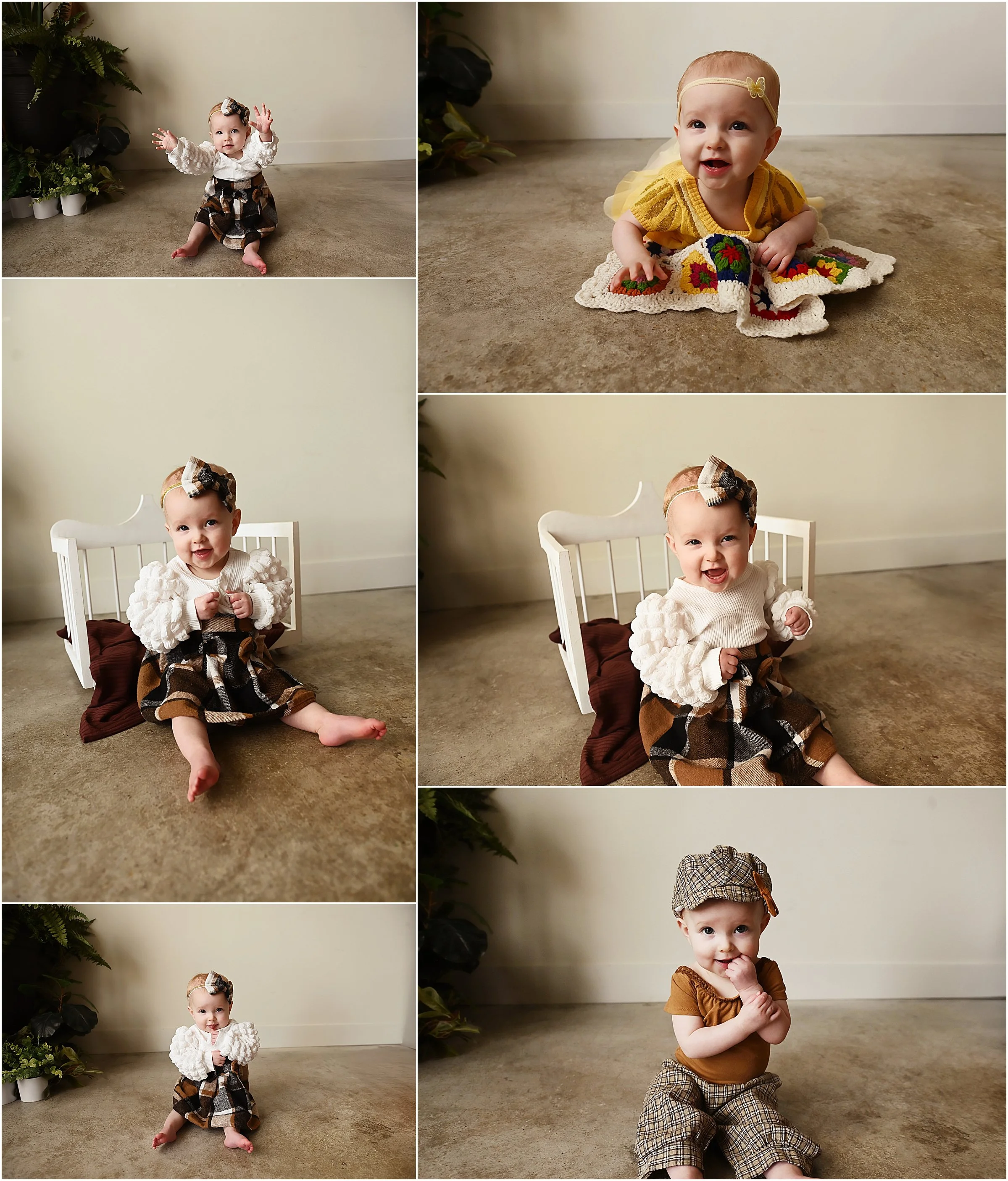 Baby Milestone Photography in Shreveport Louisiana | Studio Baby Session