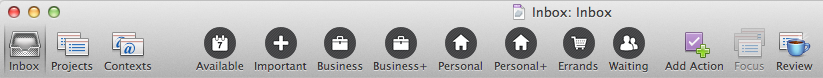 OmniFocus Toolbar - Tim Stringer