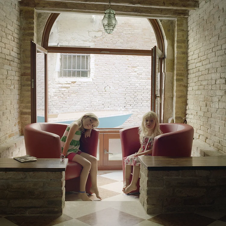 Winona and Delila Wardwell, Venice, Italy.Archival pigment print.2013.42x42%22.jpg