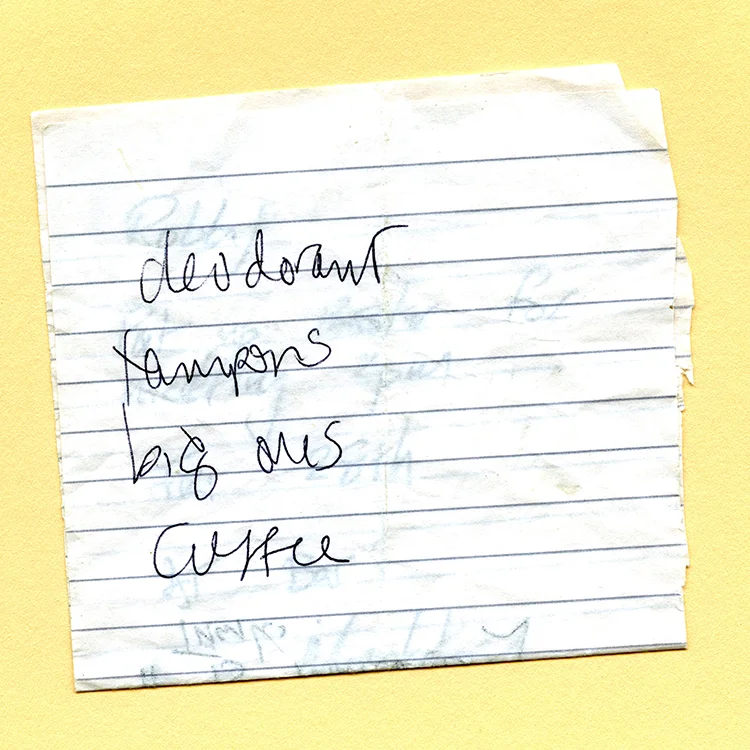 Travel Ephemera Still Life 386, List.jpg