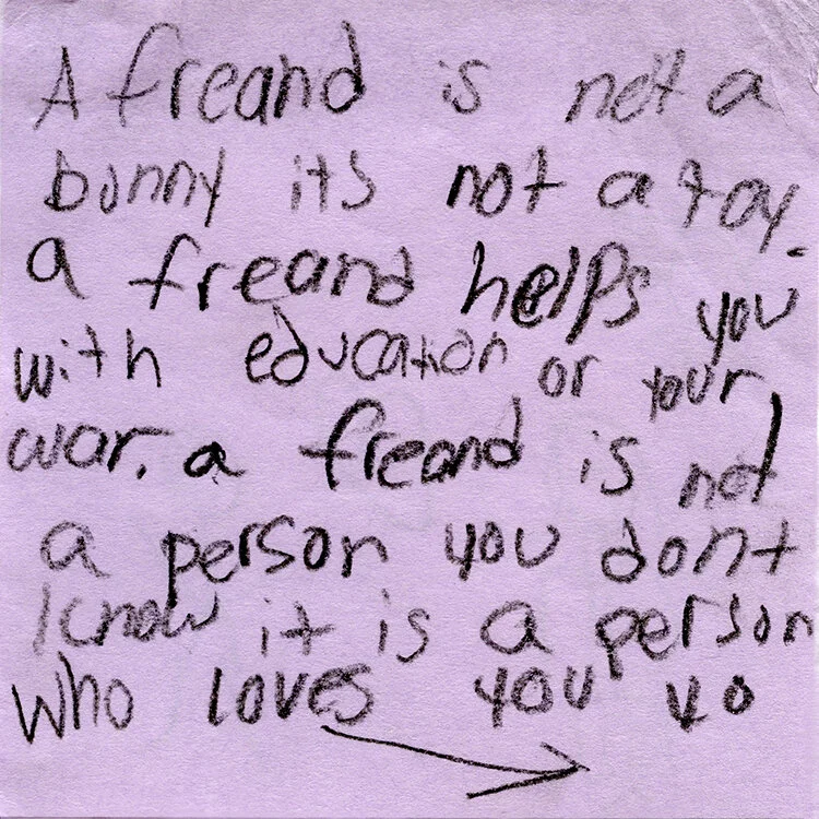 #educationoryourwar, Success Academy, Bronx 1 (2nd–4th graders), South Bronx, NY, mailed to me, 2014.jpg