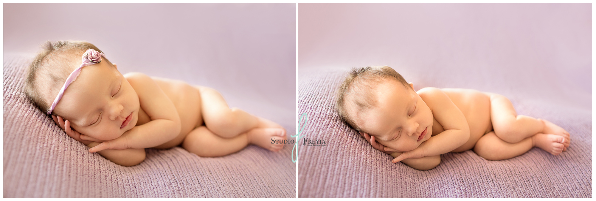 Sleeping Baby Girl by Newborn Photographer in San DIego