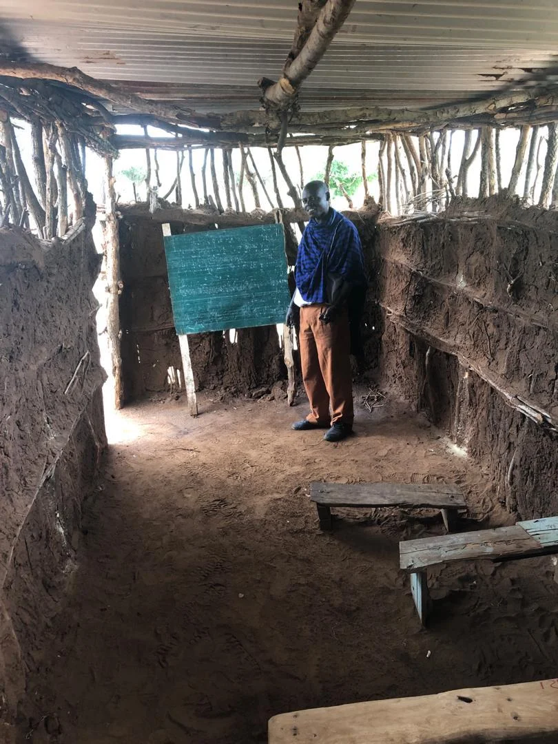 Mud Hut School Interior