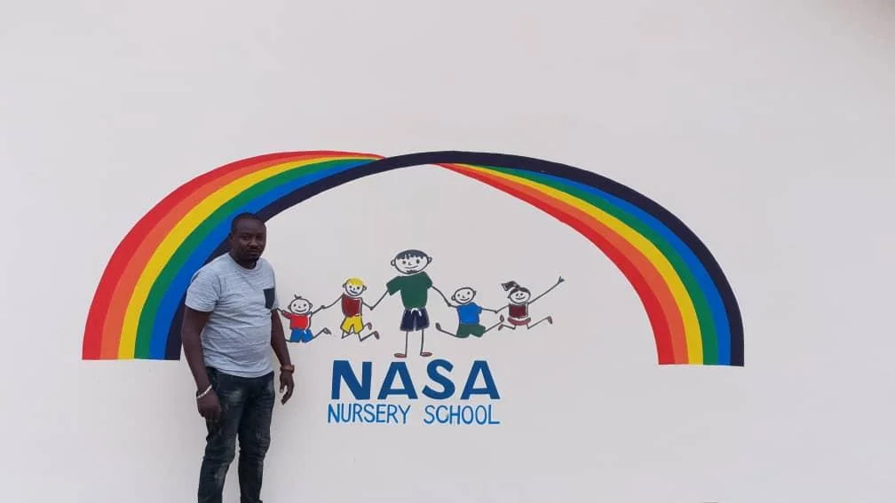Allen the Artist at NASA School