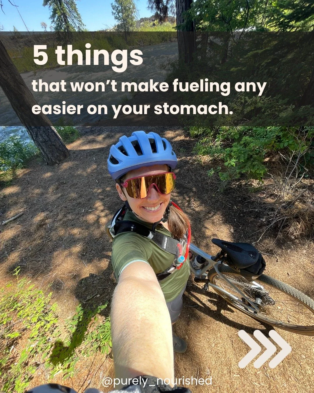 If you&rsquo;ve been struggling with stomach issues while fueling on rides/ runs/ adventures, it&rsquo;s NOT because you&rsquo;re not trying hard enough- it&rsquo;s because you&rsquo;ve been told to focus on the wrong things.

Here are some common mi