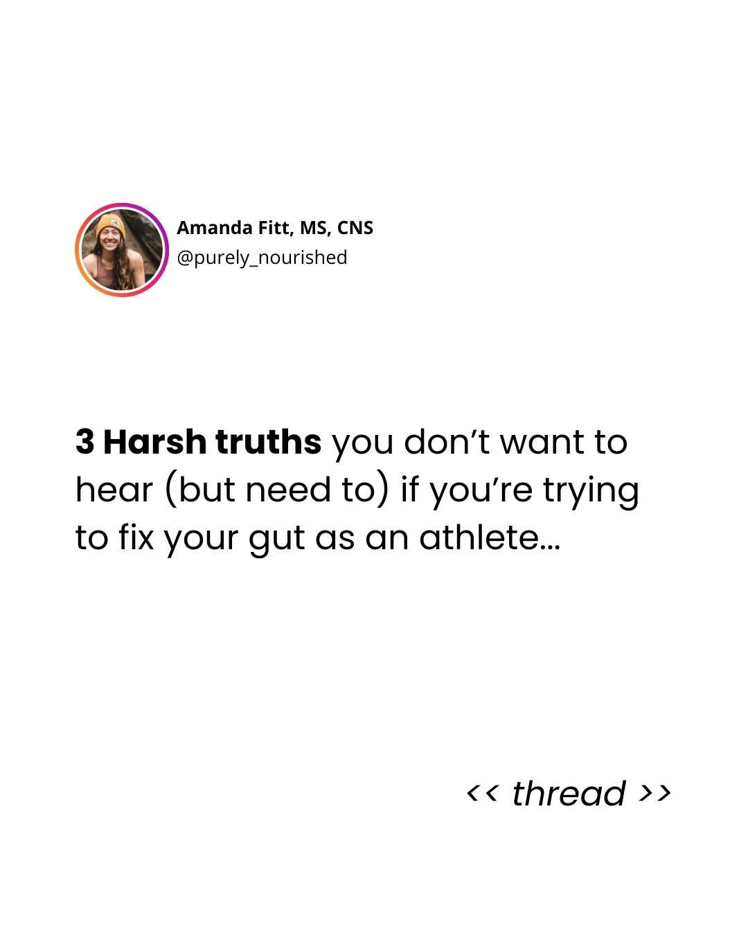 I say this with love&hellip; because someone needs to.

If you&rsquo;re an athlete dealing with gut issues, you&rsquo;ve probably gone down a rabbit hole of elimination diets, expensive supplements, and one-size-fits-all internet protocols.

But here