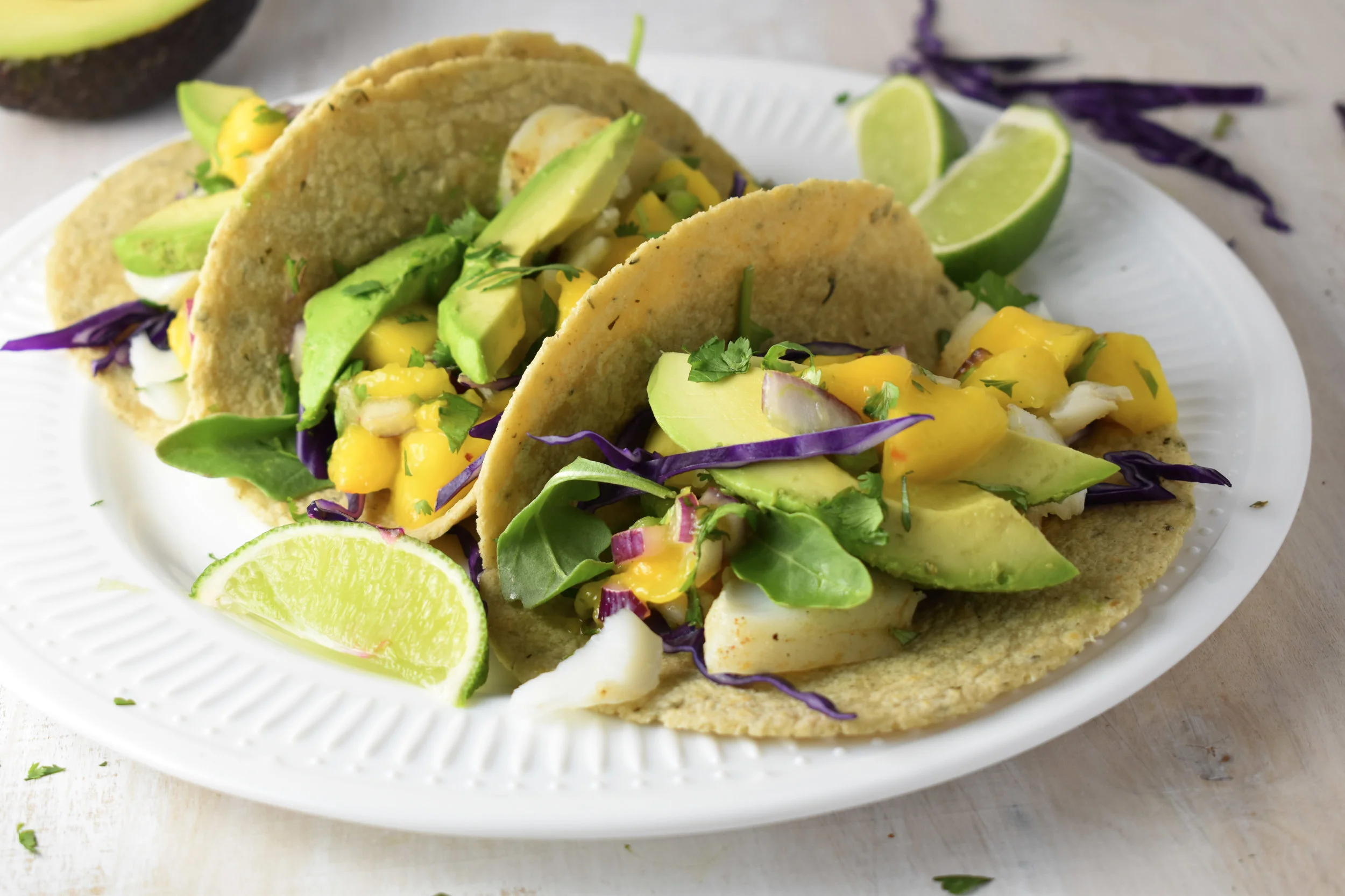 Grilled Fish Tacos with Mango Salsa