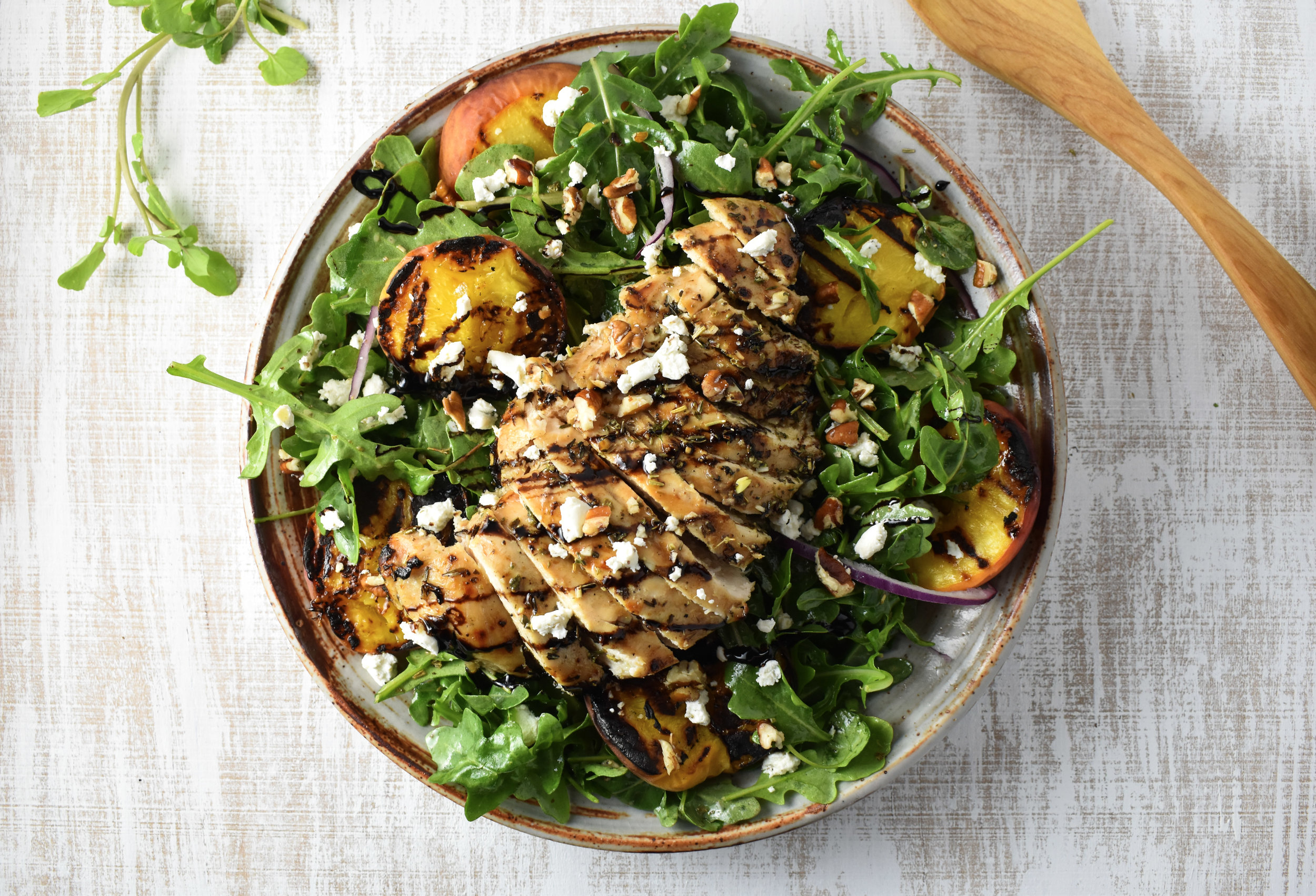 Farmer's Market Friday : Grilled Chicken & Peach Salad | Carolyn ...