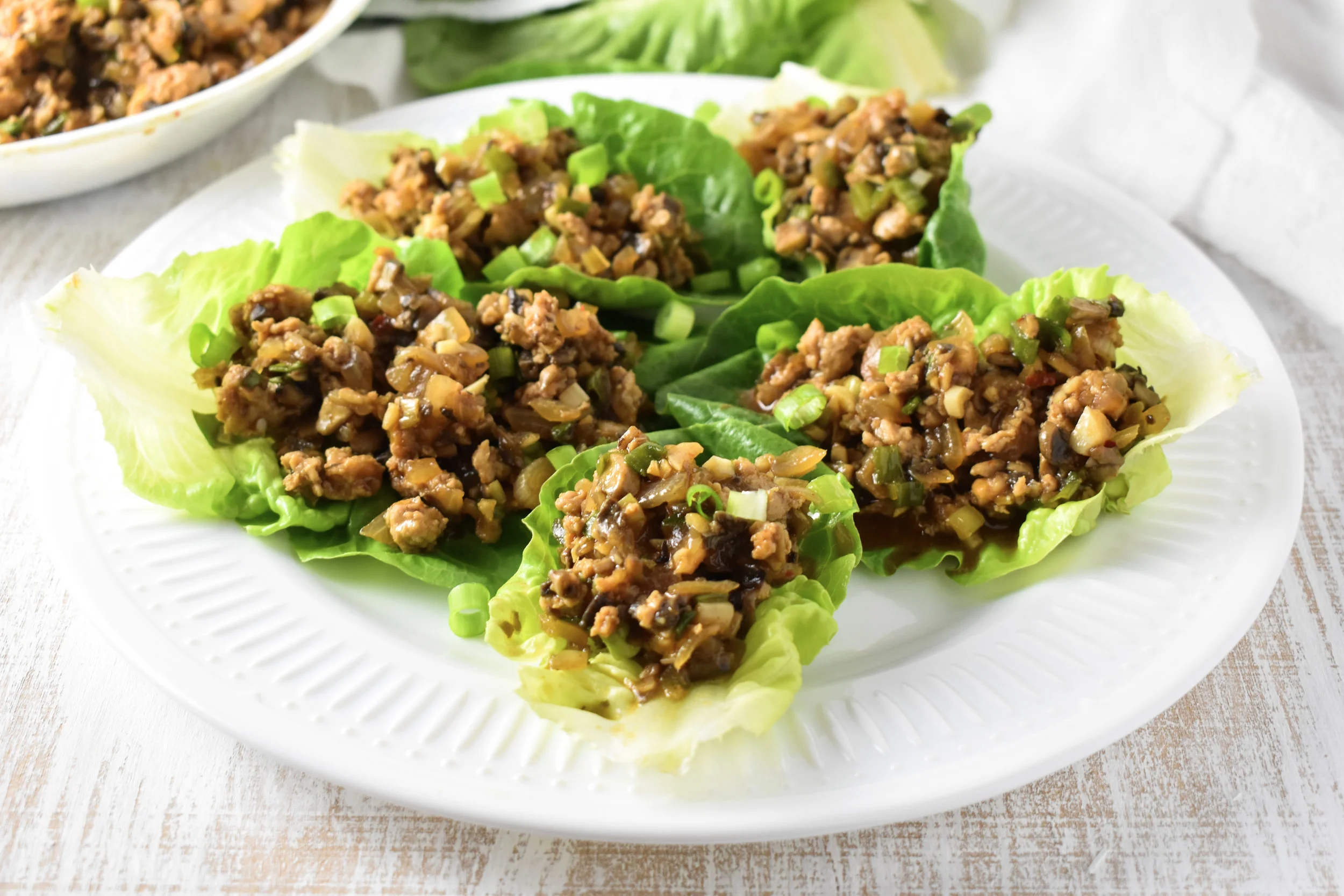 Asian Chicken Lettuce Cups