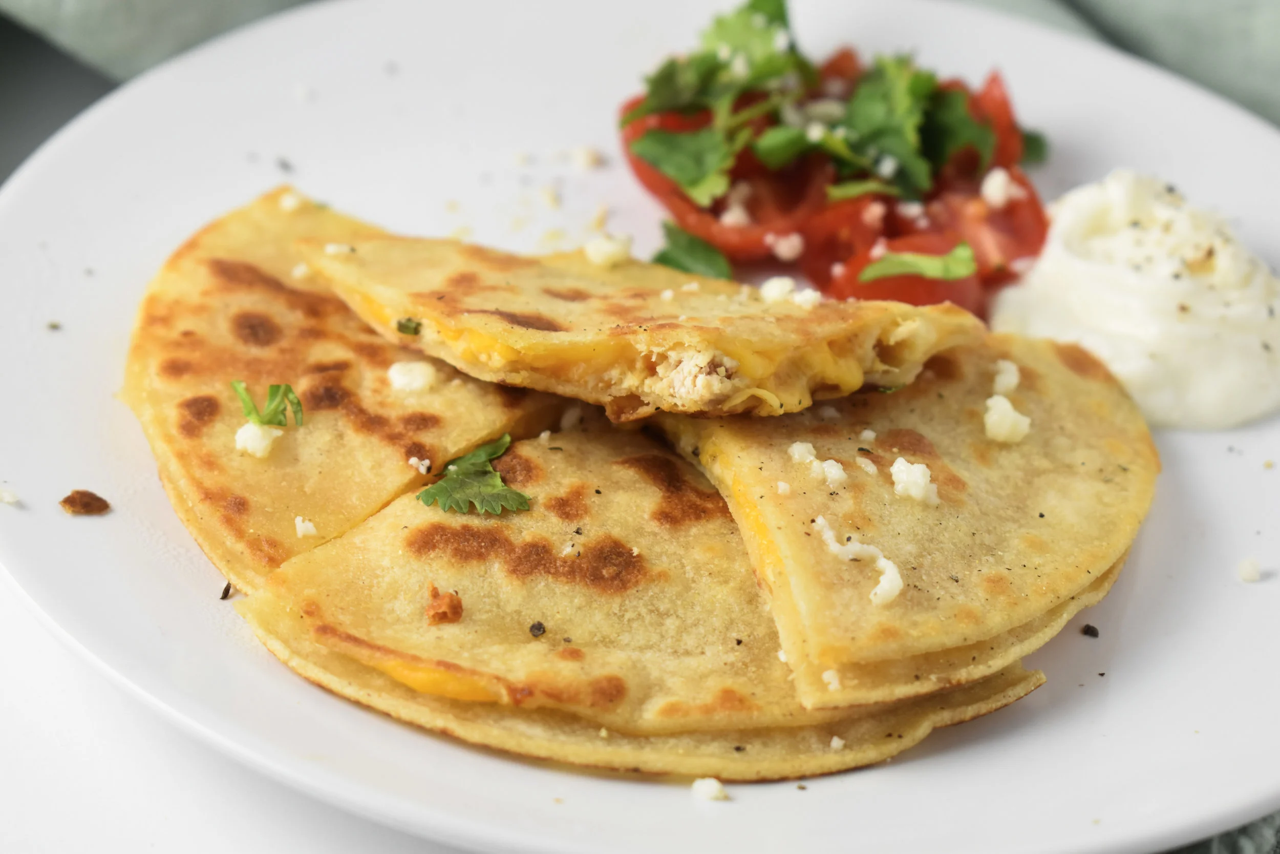 Easy Chicken & Cheese Quesadillas Carolyn Williams, PhD, RD