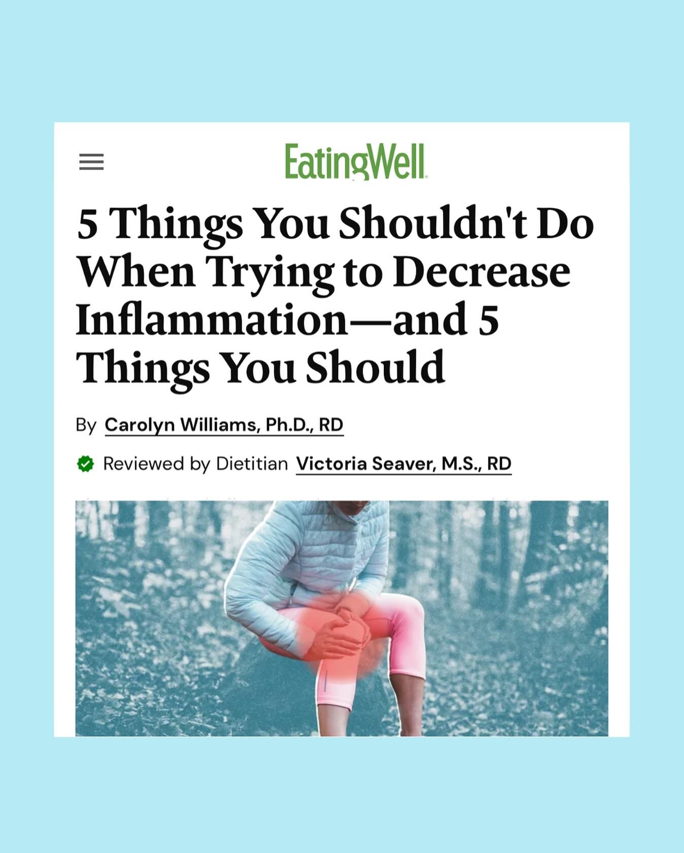 Decreasing inflammation means calming the body through diet and lifestyle. But there are a few things that - while they may sound good &ndash; don&rsquo;t really help. 
&nbsp;
Want to find out what 5 things you shouldn&rsquo;t do and 5 things you sho