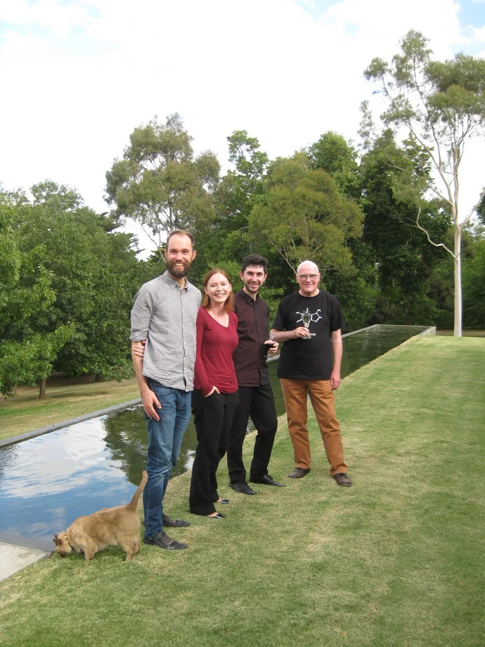 Sam Smith, myself, Alex Raineri & Chris Dench at Macedon Music, March 2018.