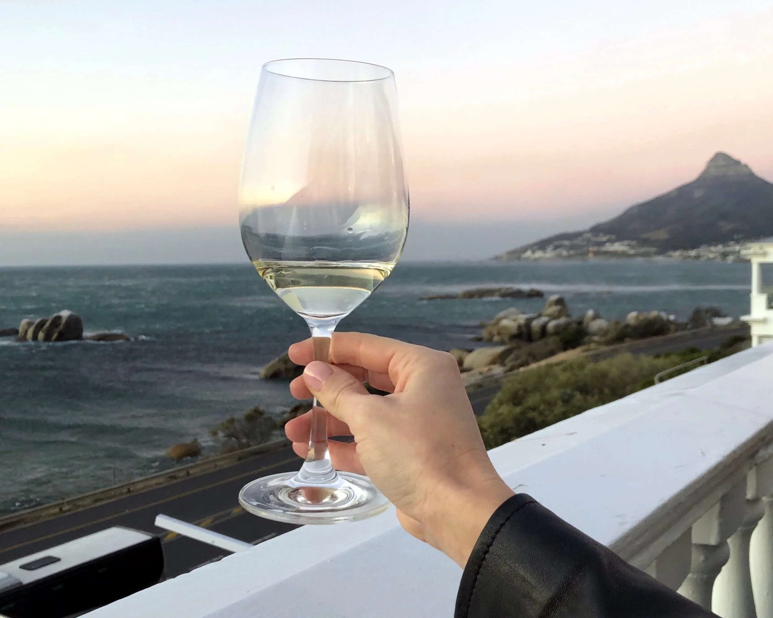 A much-needed glass of wine