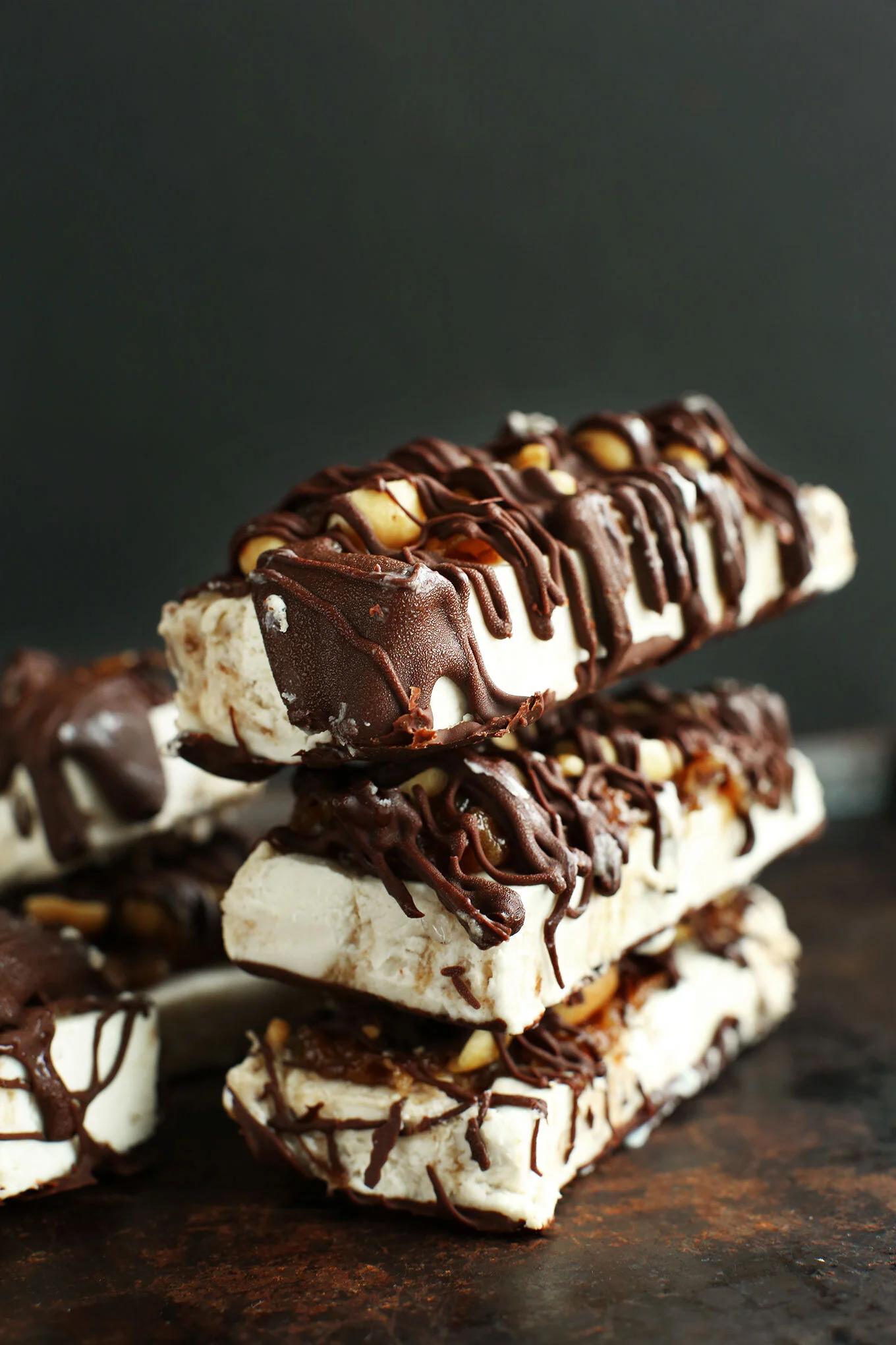 Vegan Ice Cream Snicker Bars 
