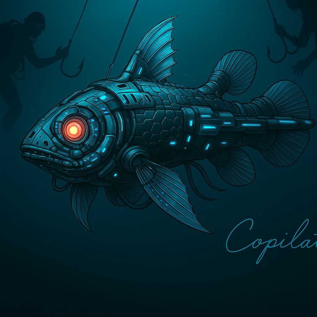 Copilot AI created picture of the Cyber Coelacanth
