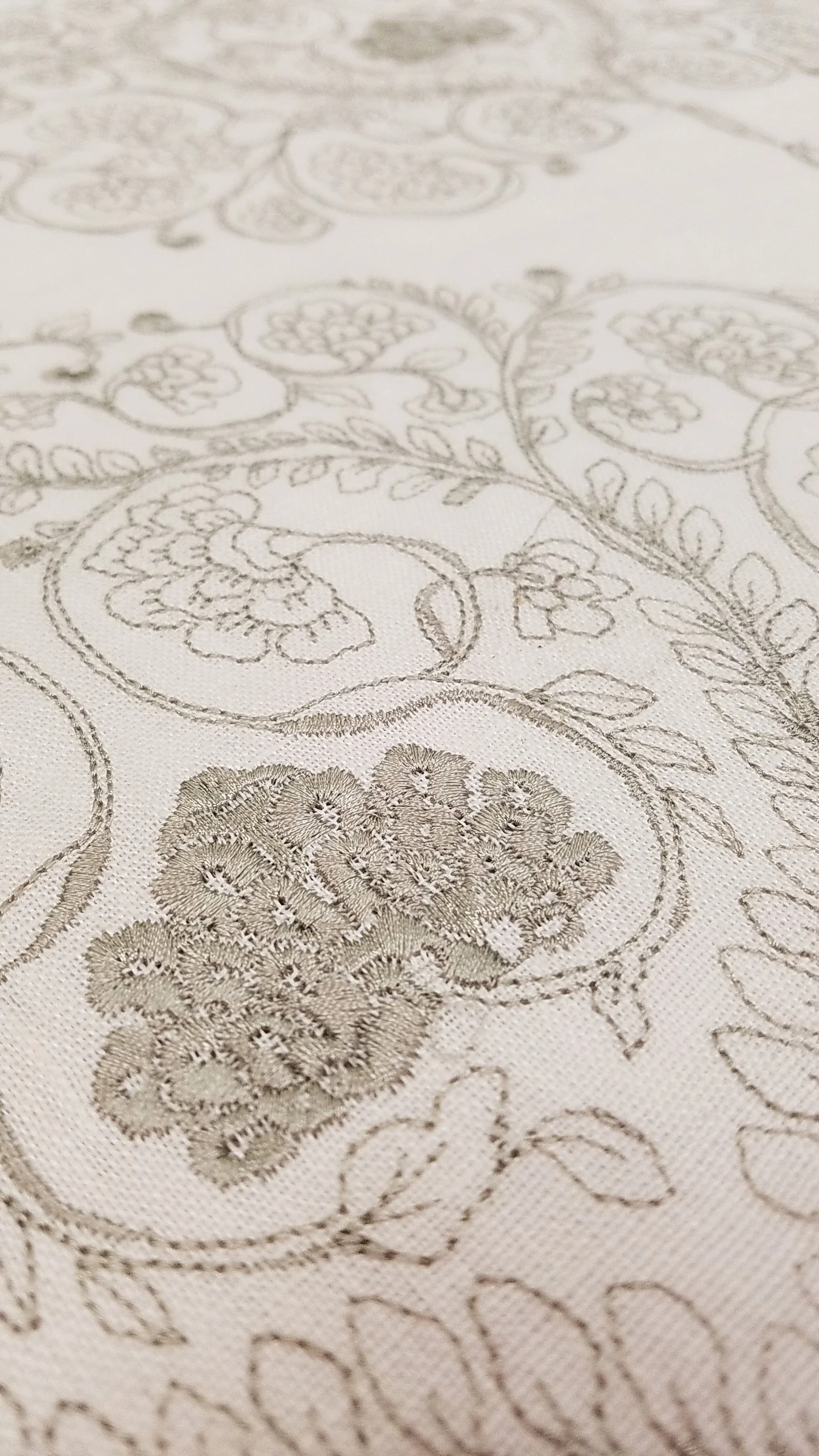 malabar fabrics sarod 07 embroidery linen drapery detail