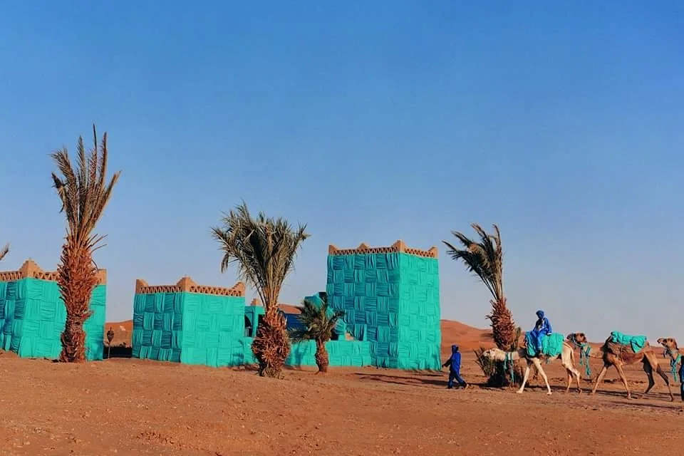 KASBAH IN THE SAHARA DESERT, WRAPPED BY THE MALABAR TEAM 2003