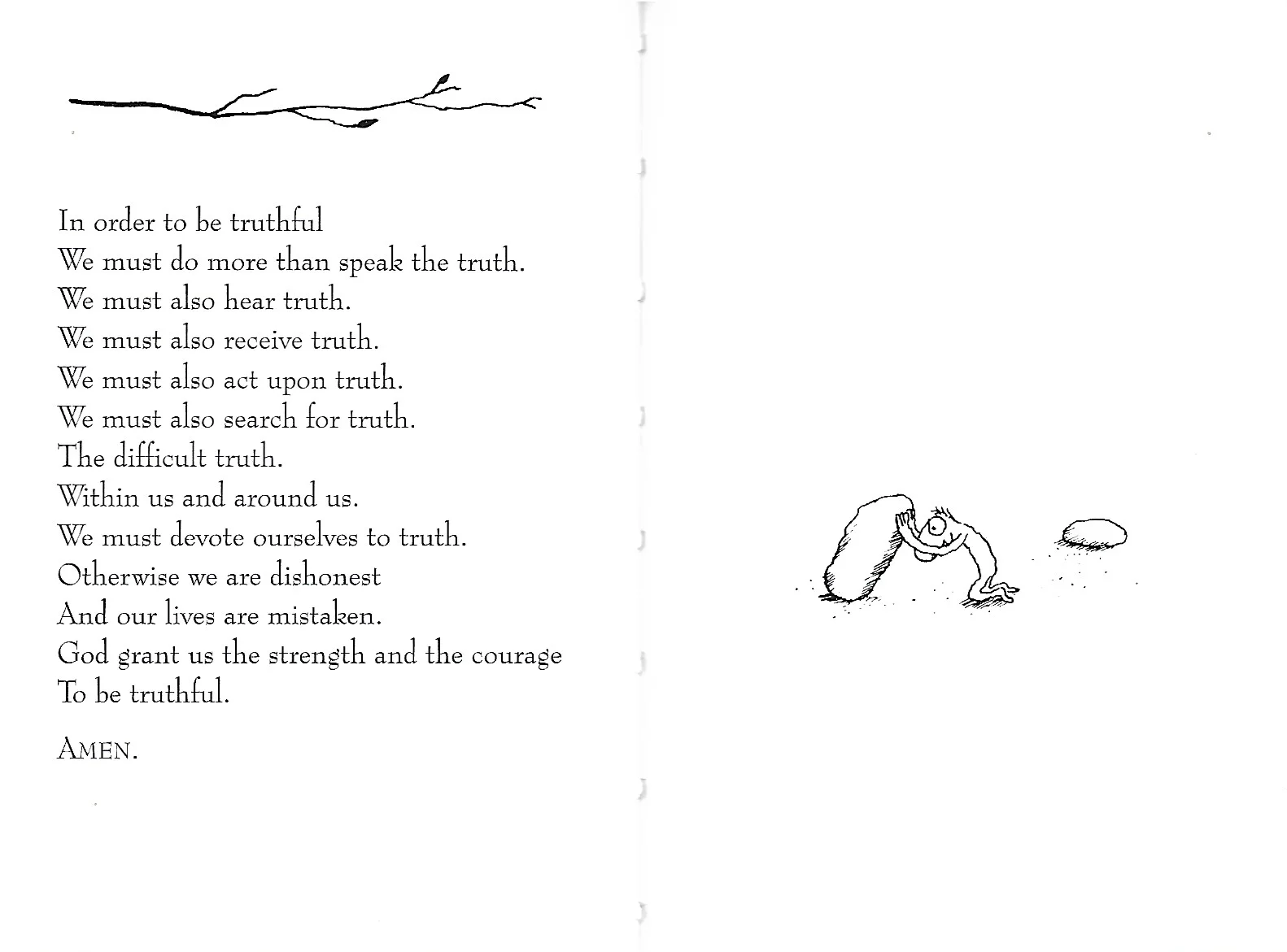 From The Prayer Tree by the fabulous Michael Leunig. 