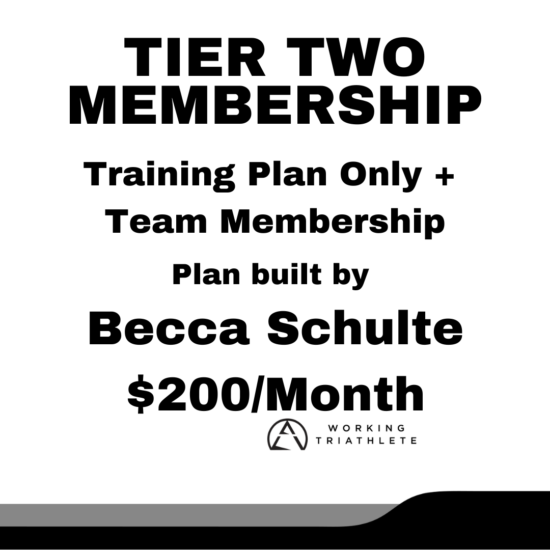 TIER TWO Training Plan + Team Membership (Monthly) w/ Becca Schulte