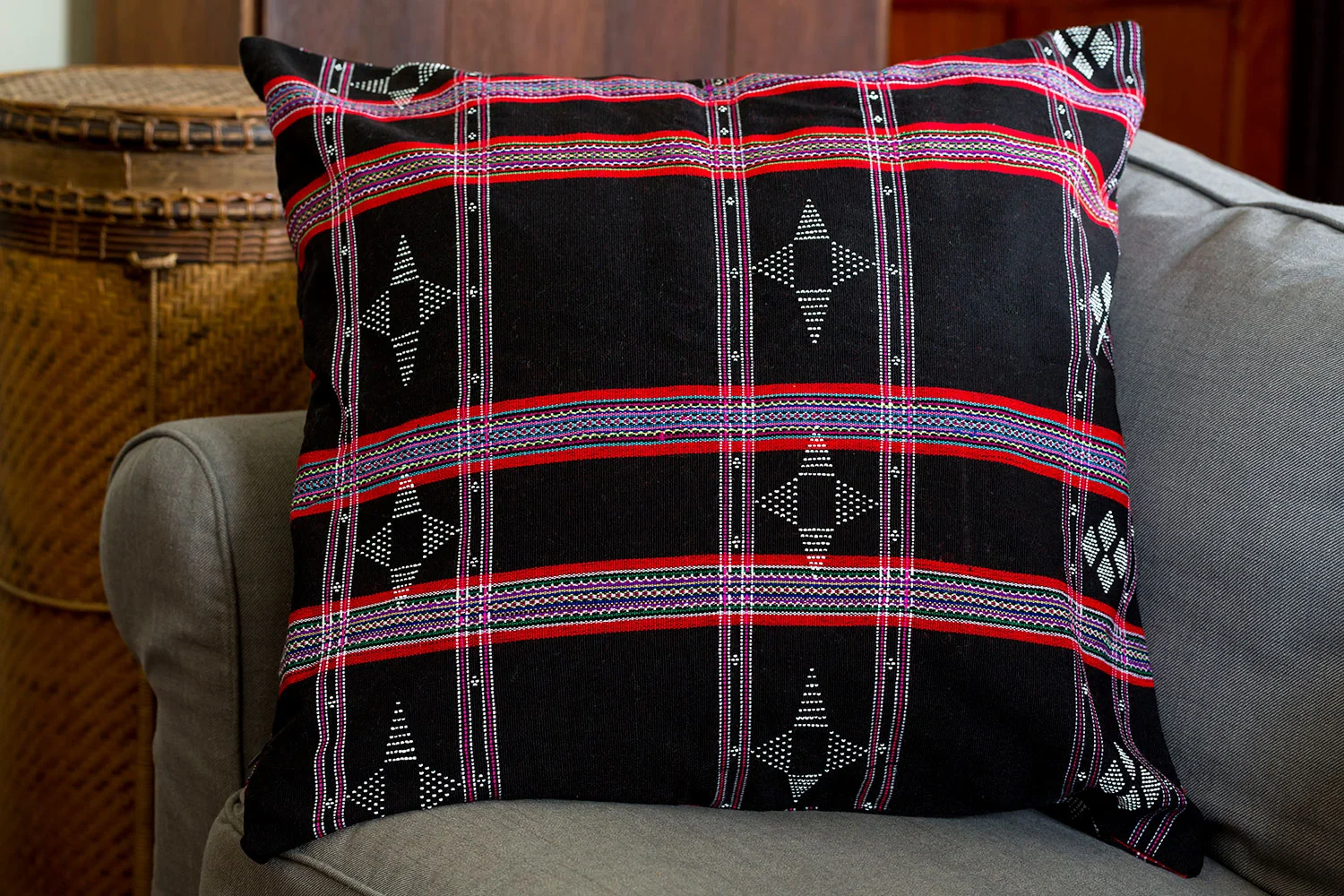 Katu Beaded European pillow size Cushion Cover