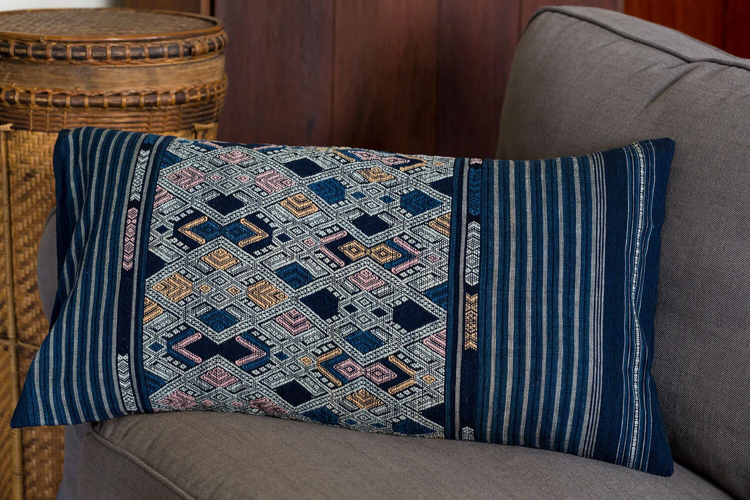 Tai Lue Lumbar Cushion Cover 