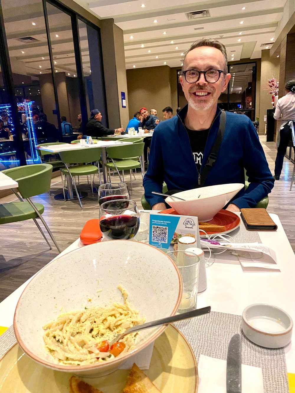 Dinner in the Hampton Hotel in Bogota