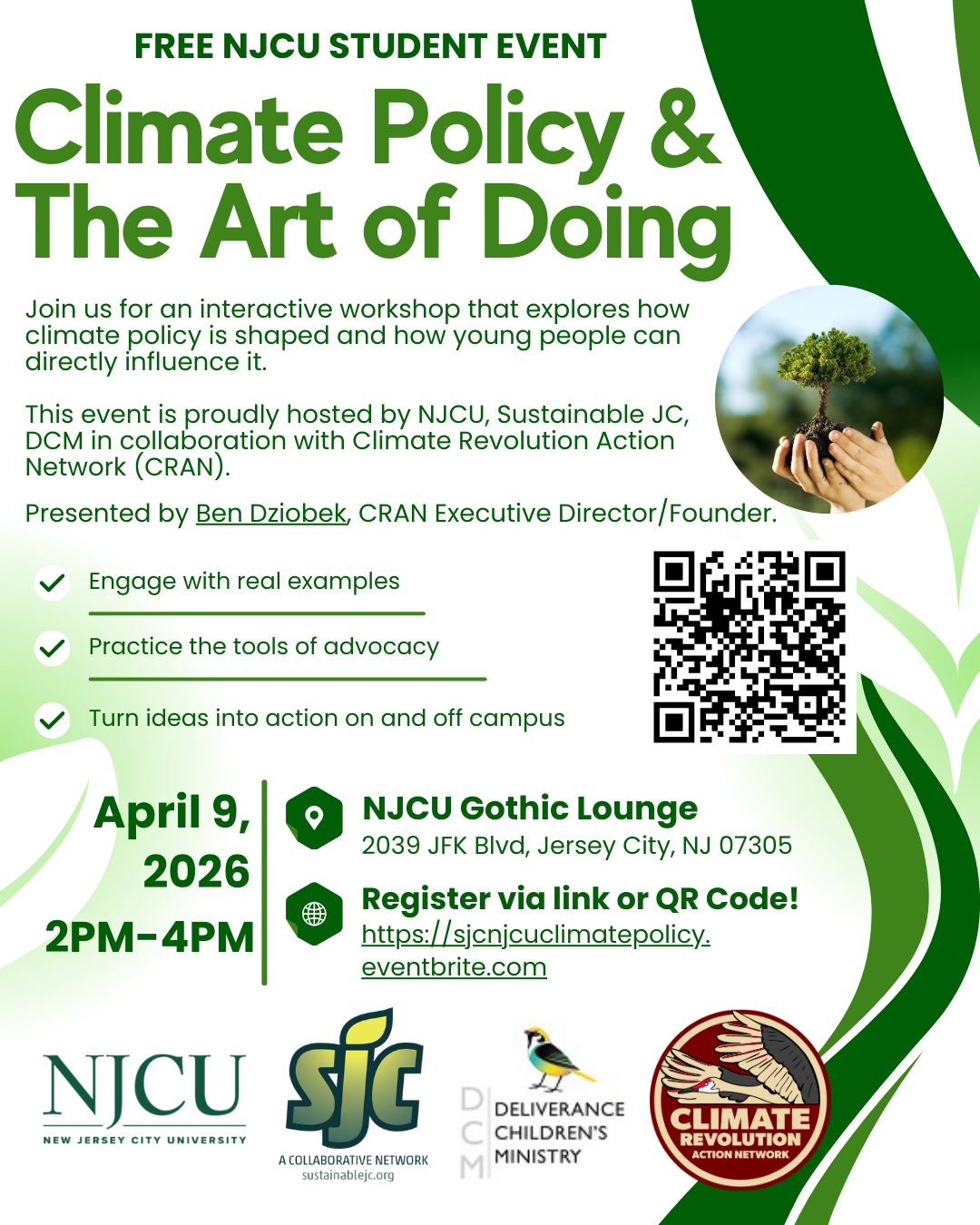 NJCU Student Event: Climate Policy &amp; The Art of Doing