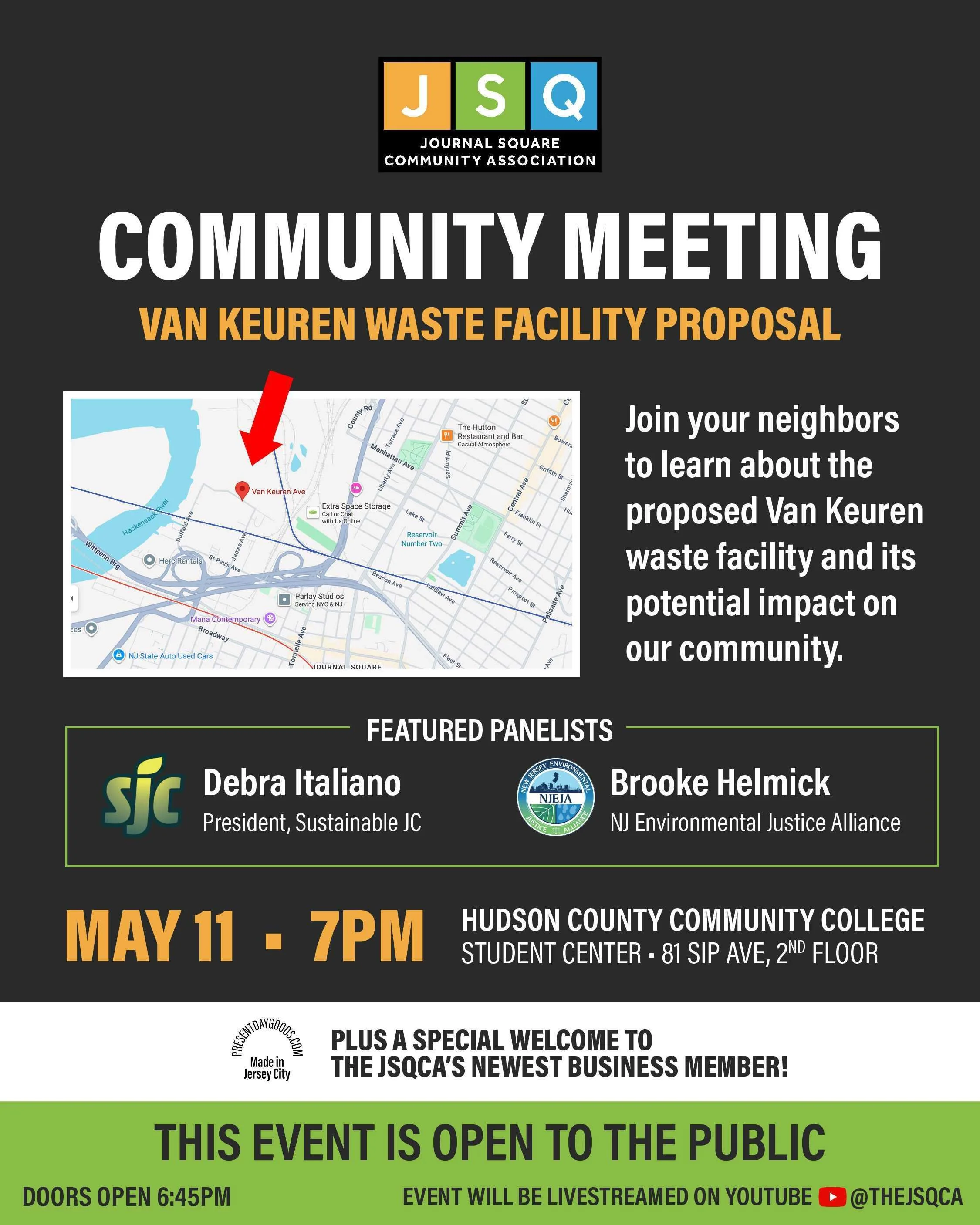 Community Meeting: JSqCA Monthly Meeting Focus: Van Keuren Waste Facility Proposal