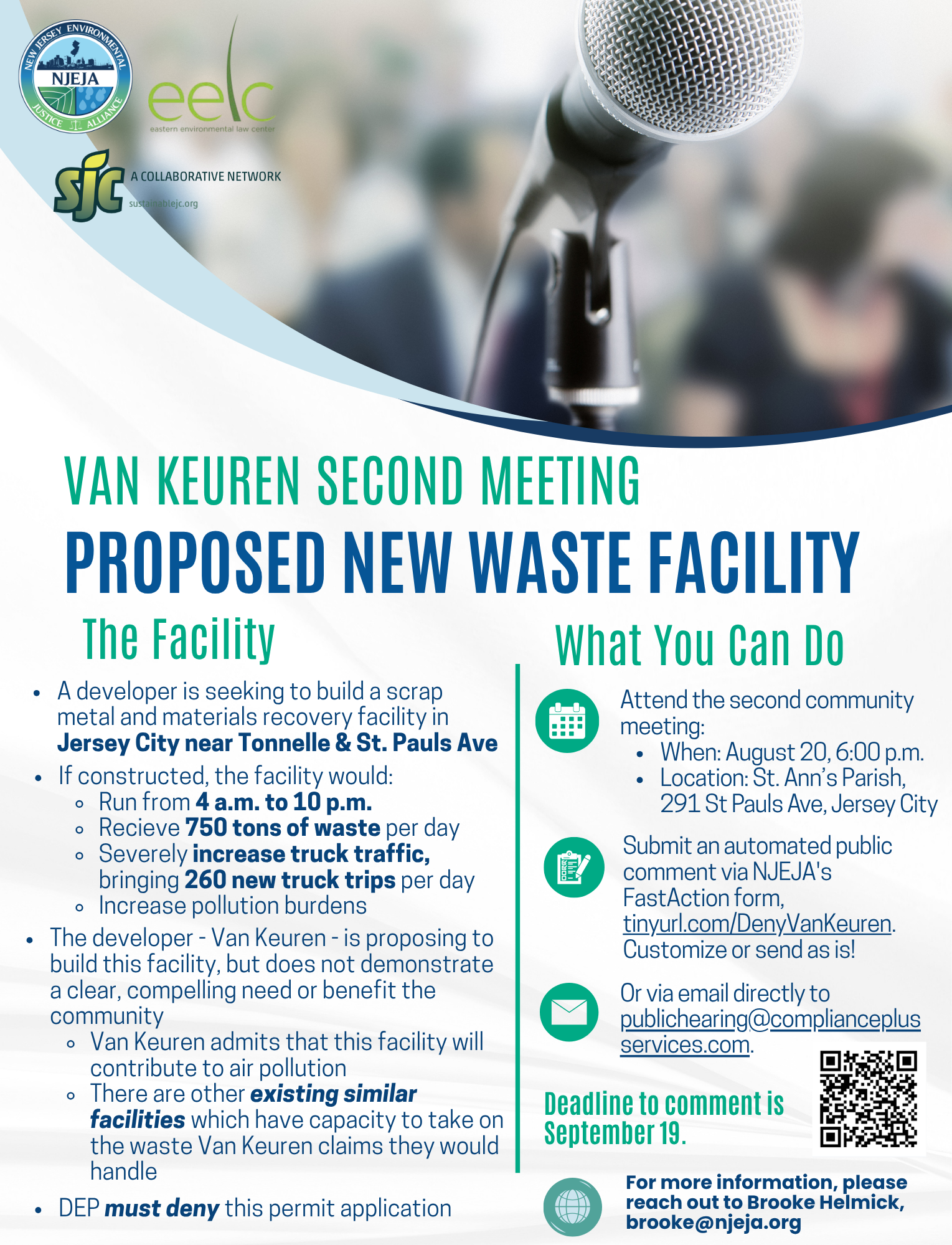 2nd Public Hearing Against Van Keuren Waste Facility