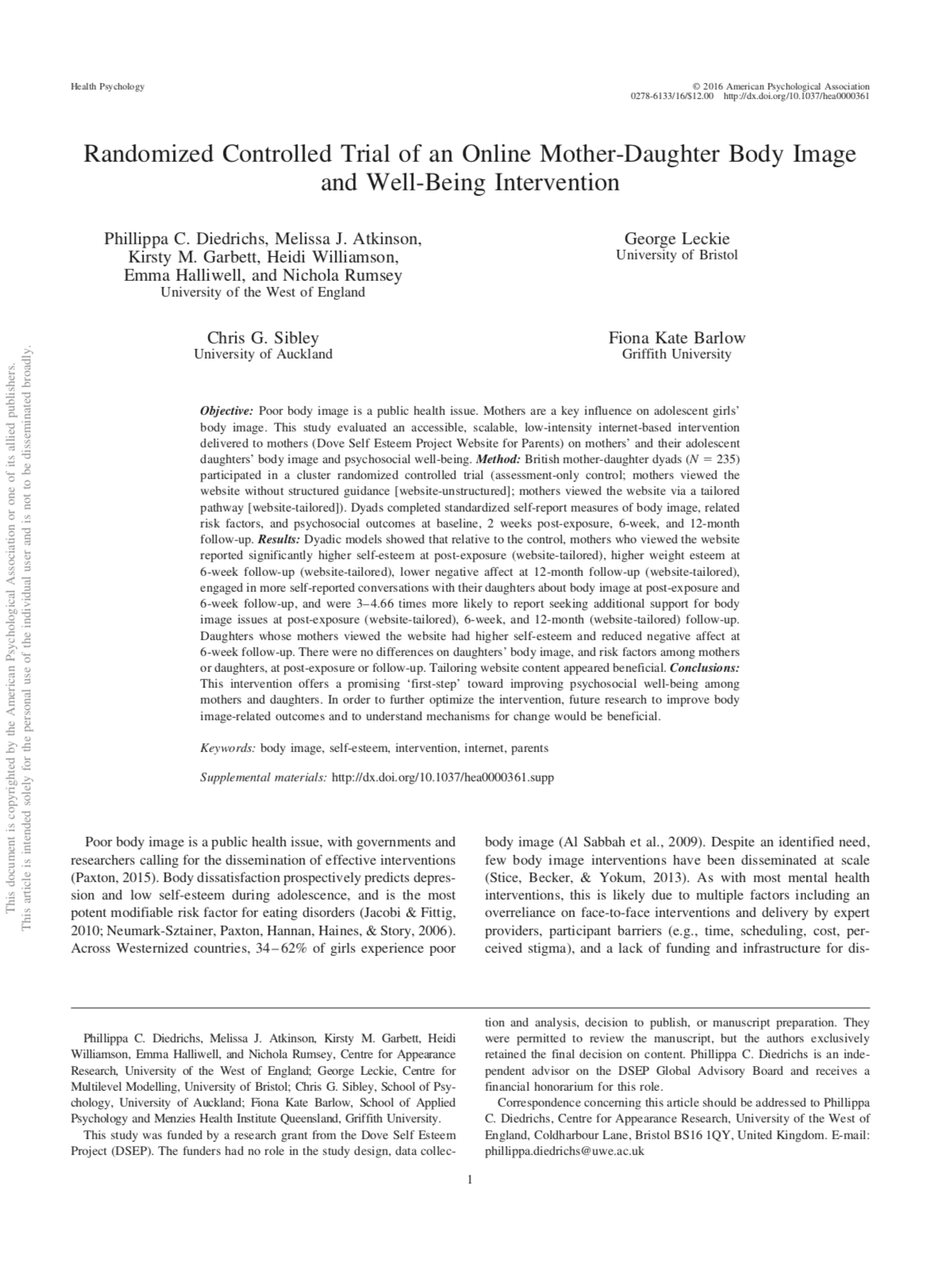 Health Psychology