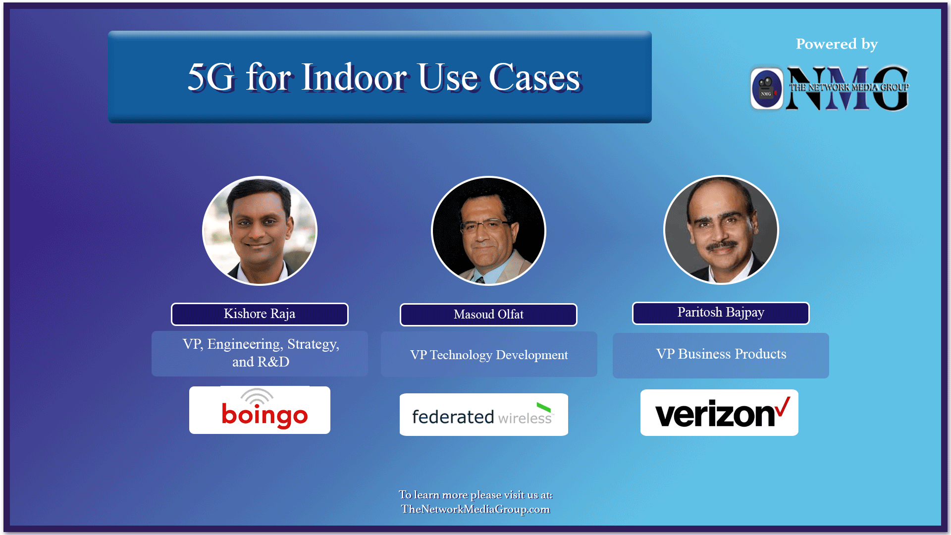 On-Demand, April 27th: 5G for Indoor Use Cases - CET 2021