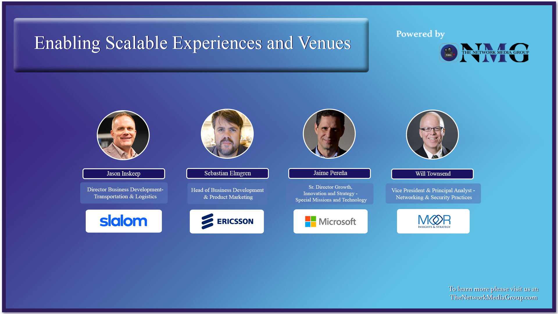 Enabling Scalable Experiences and Venues